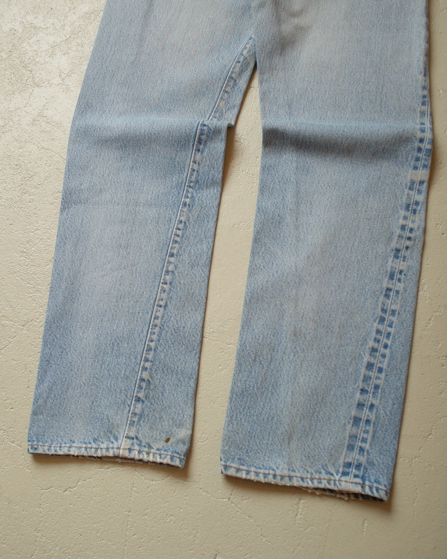 1980s Levi´s 501 Selvedge stained Jeans blue - W29 L30