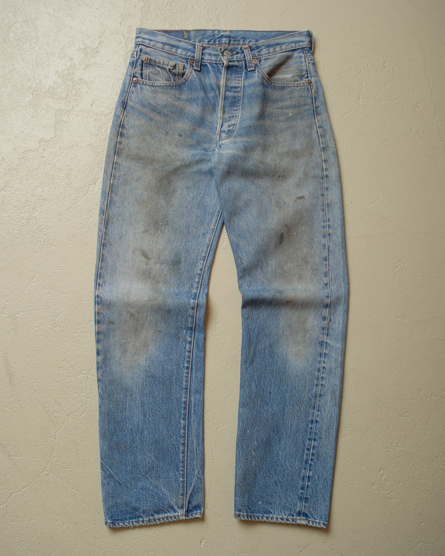 1983 Levi´s 501 Selvedge Mud Wash Jeans blue - W29 L30