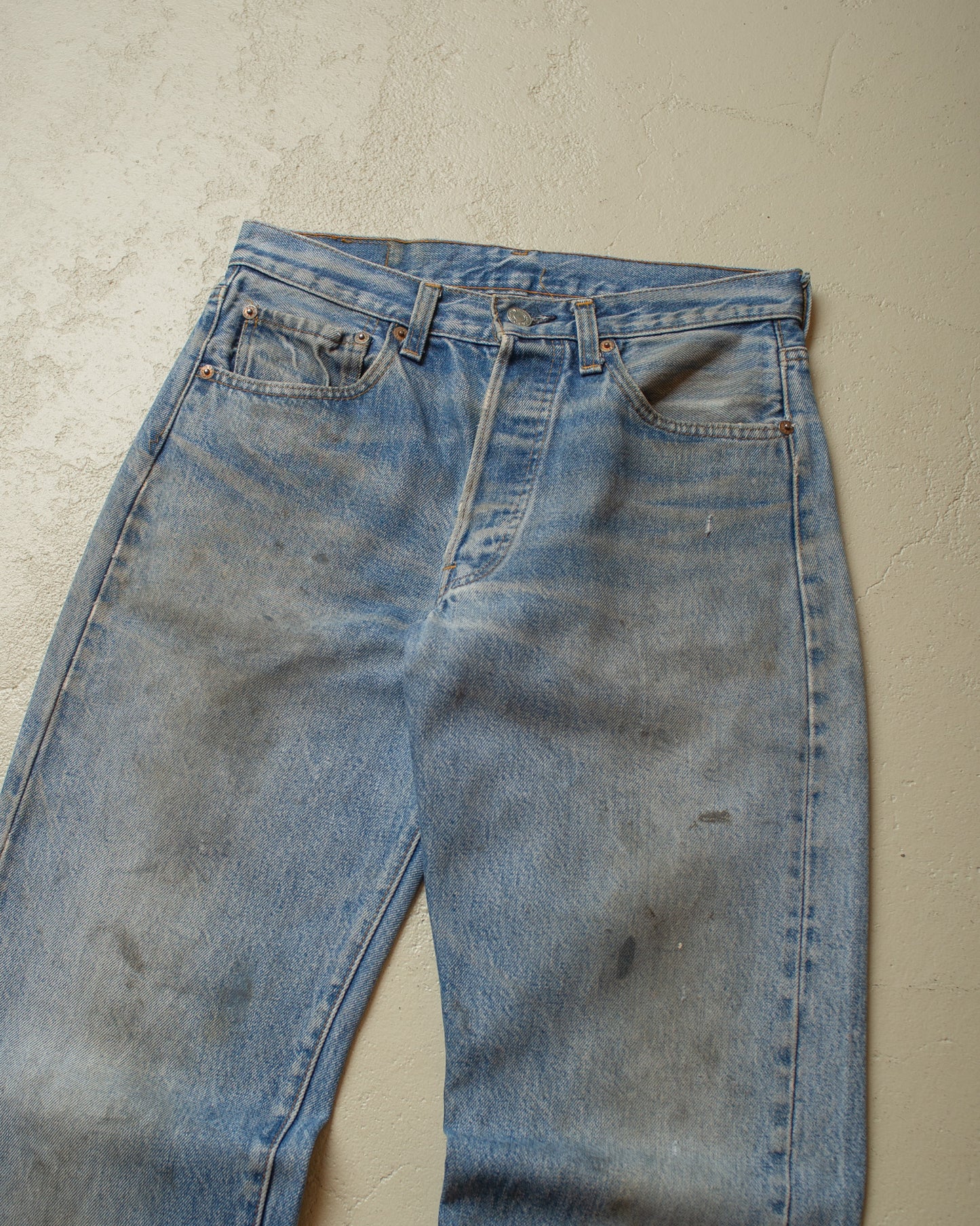 1983 Levi´s 501 Selvedge Mud Wash Jeans blue - W29 L30