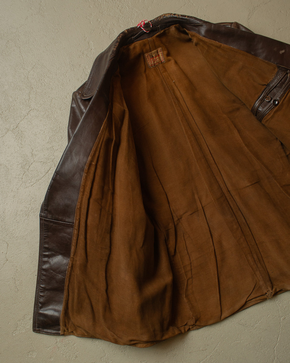 1950s Haelson Leather Biker Jacket brown - M/L