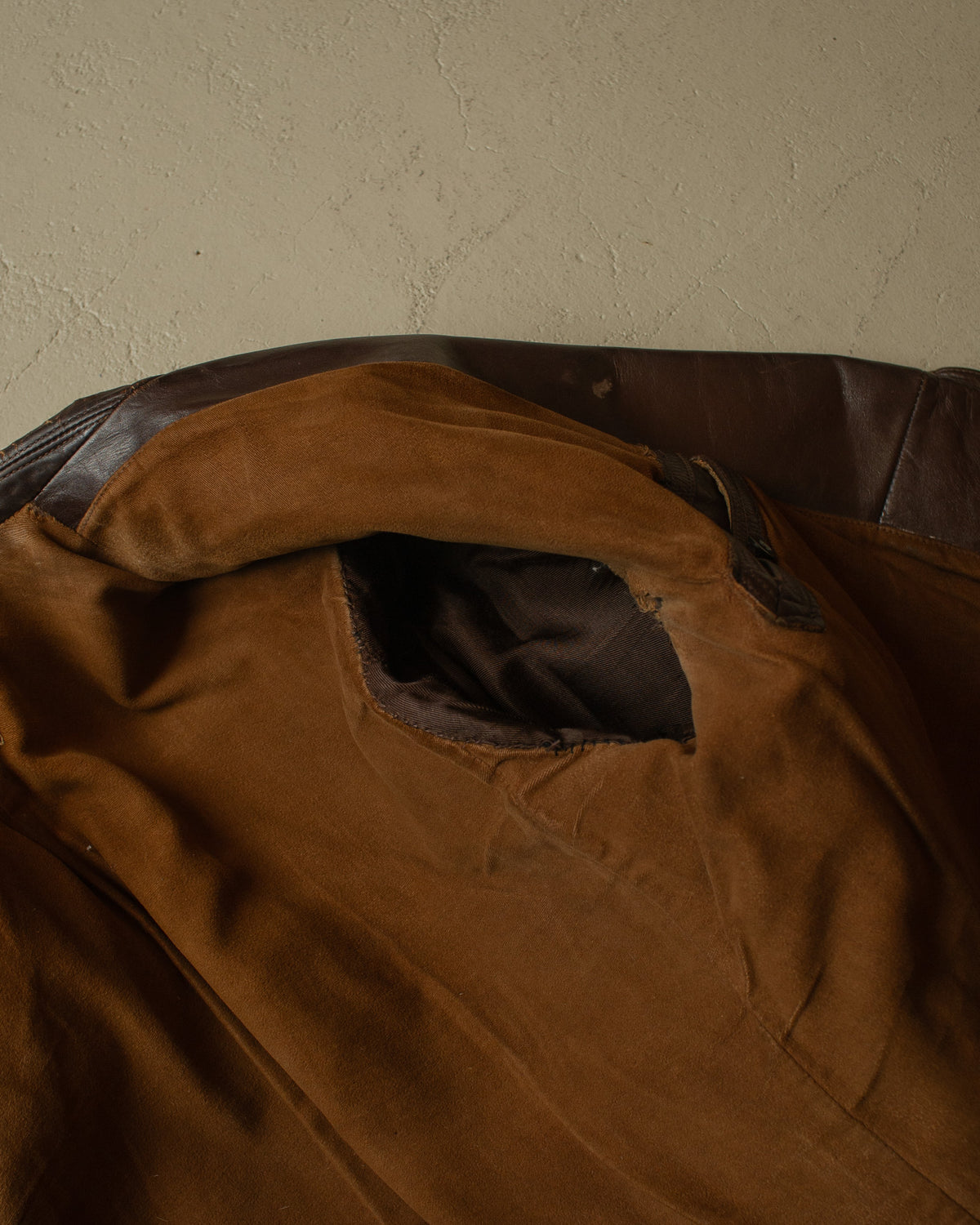 1950s Haelson Leather Biker Jacket brown - M/L