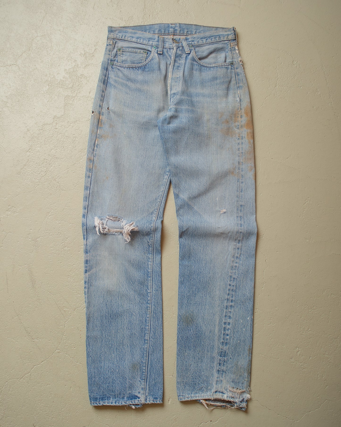 1980´s Levi´s 501 Selvedge repaired Jeans blue - W30 L33