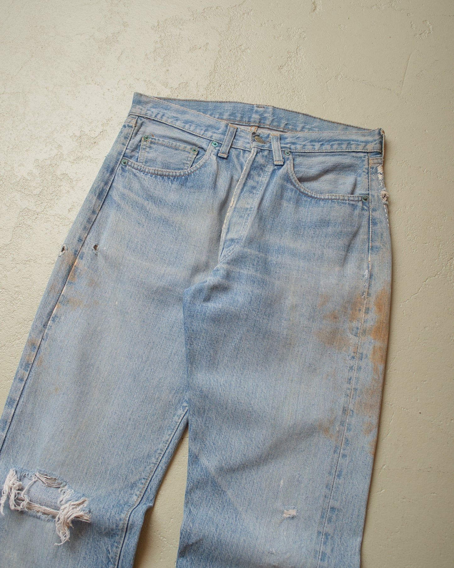 1980´s Levi´s 501 Selvedge repaired Jeans blue - W30 L33