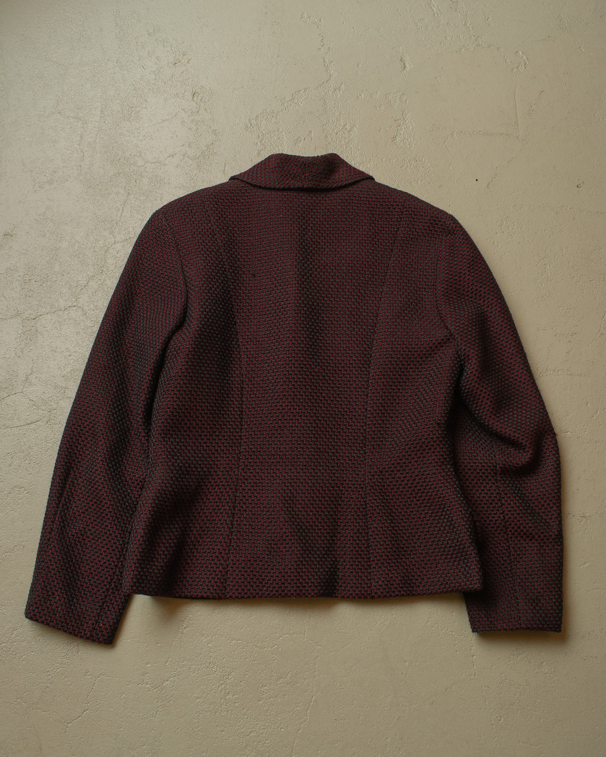 ca. 1950s German Womens Tailored Wool Suit burgundy - S/M
