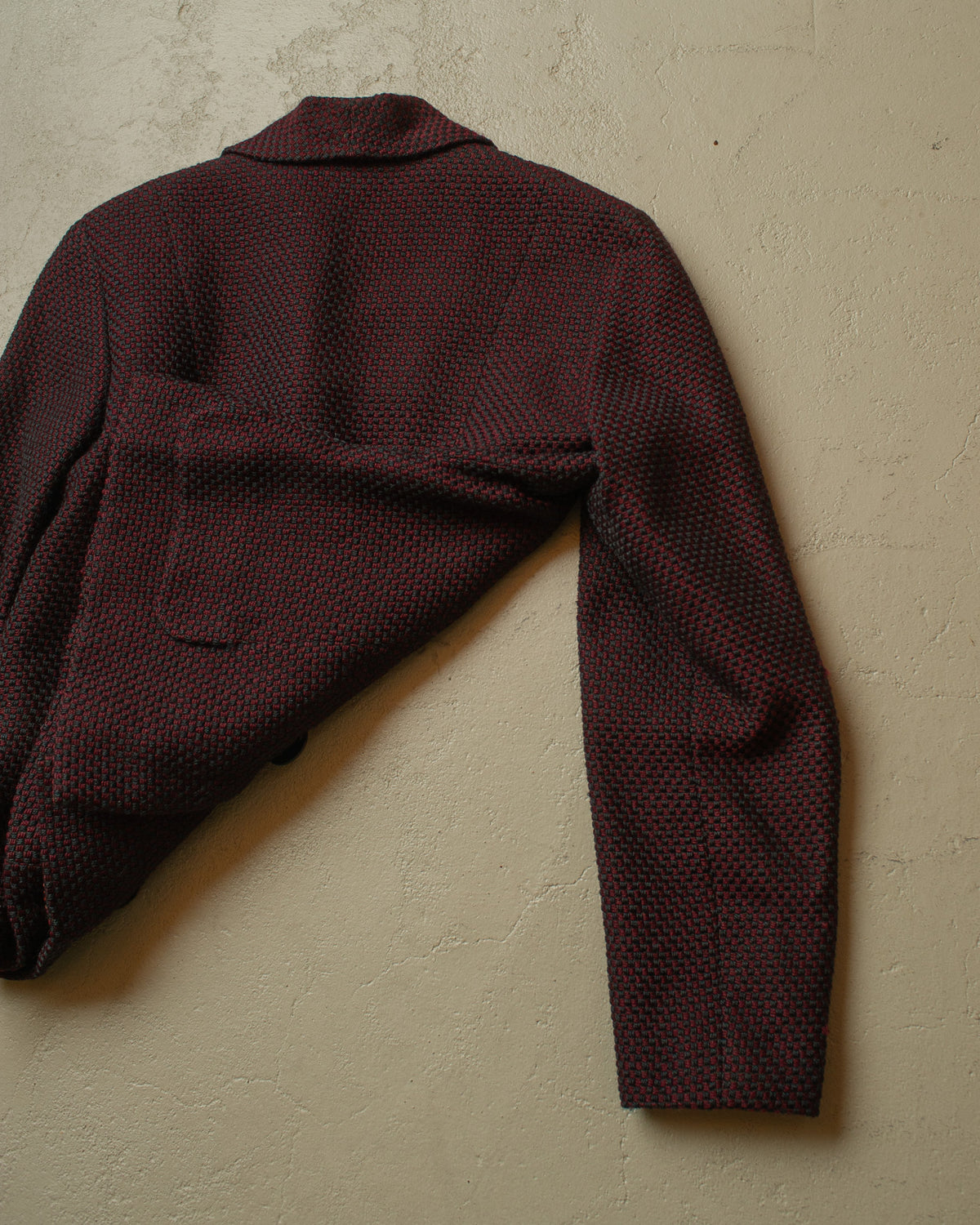 ca. 1950s German Womens Tailored Wool Suit burgundy - S/M