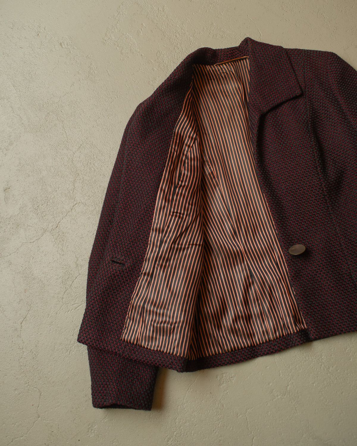 ca. 1950s German Womens Tailored Wool Suit burgundy - S/M