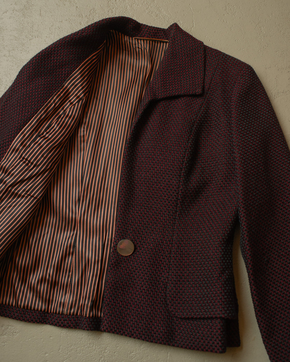 ca. 1950s German Womens Tailored Wool Suit burgundy - S/M