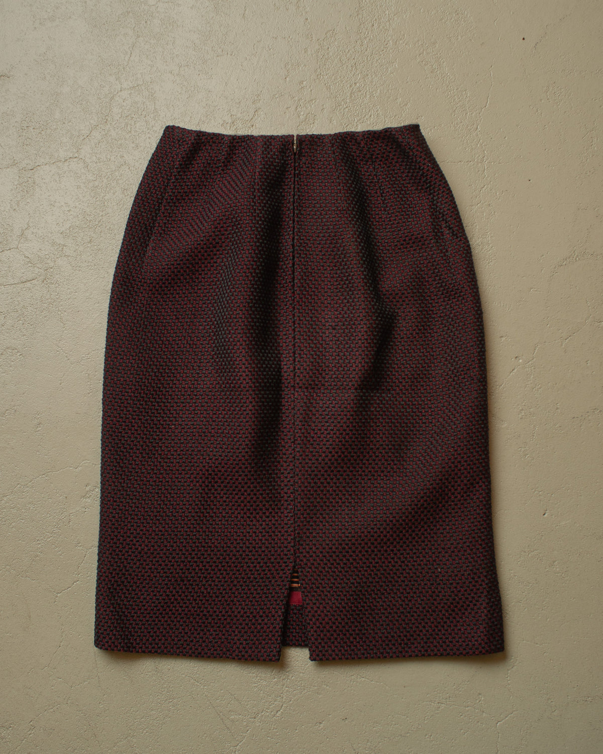ca. 1950s German Womens Tailored Wool Suit burgundy - S/M