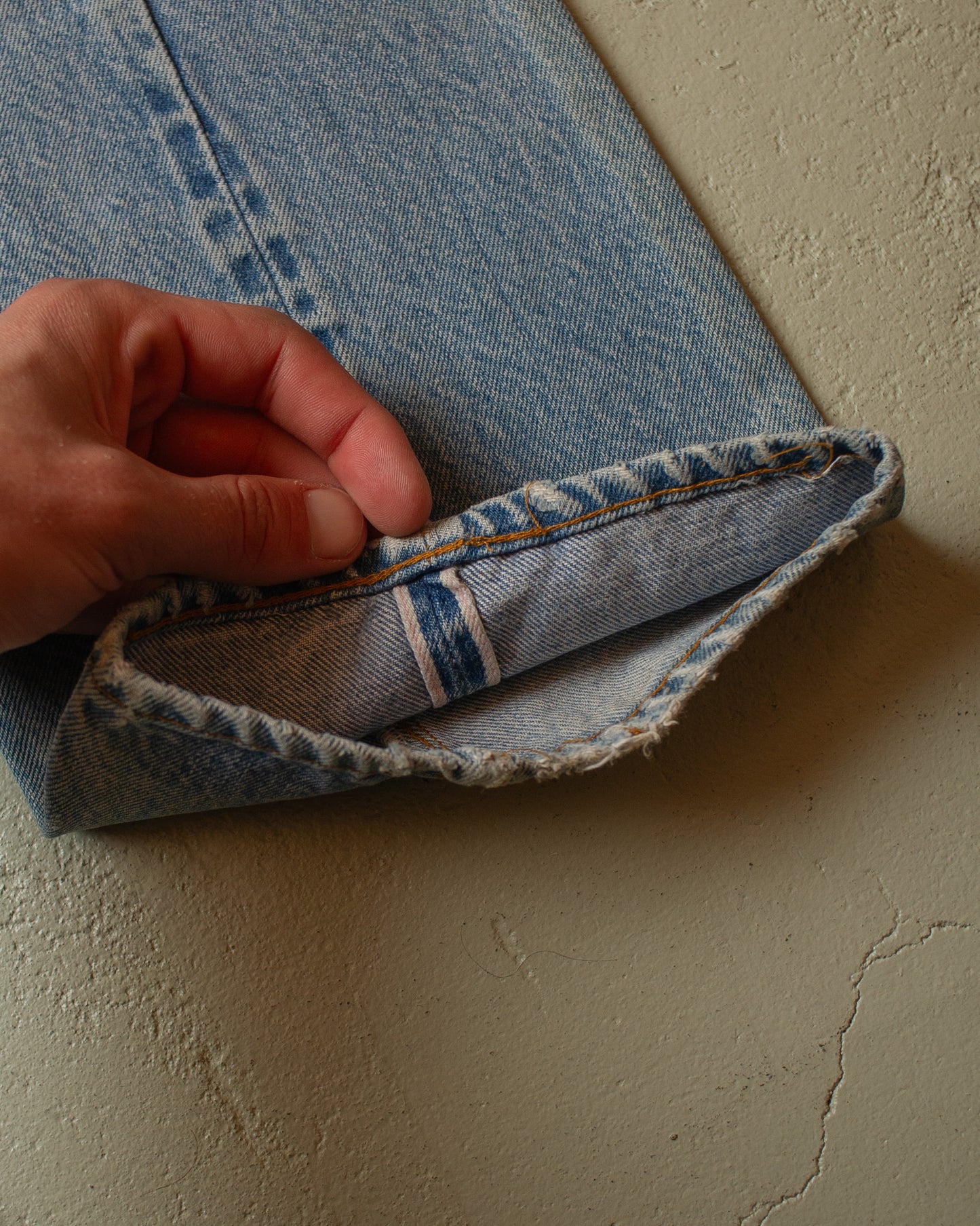 1982 Levi´s 501 Selvedge distressed Jeans blue - W30 L31