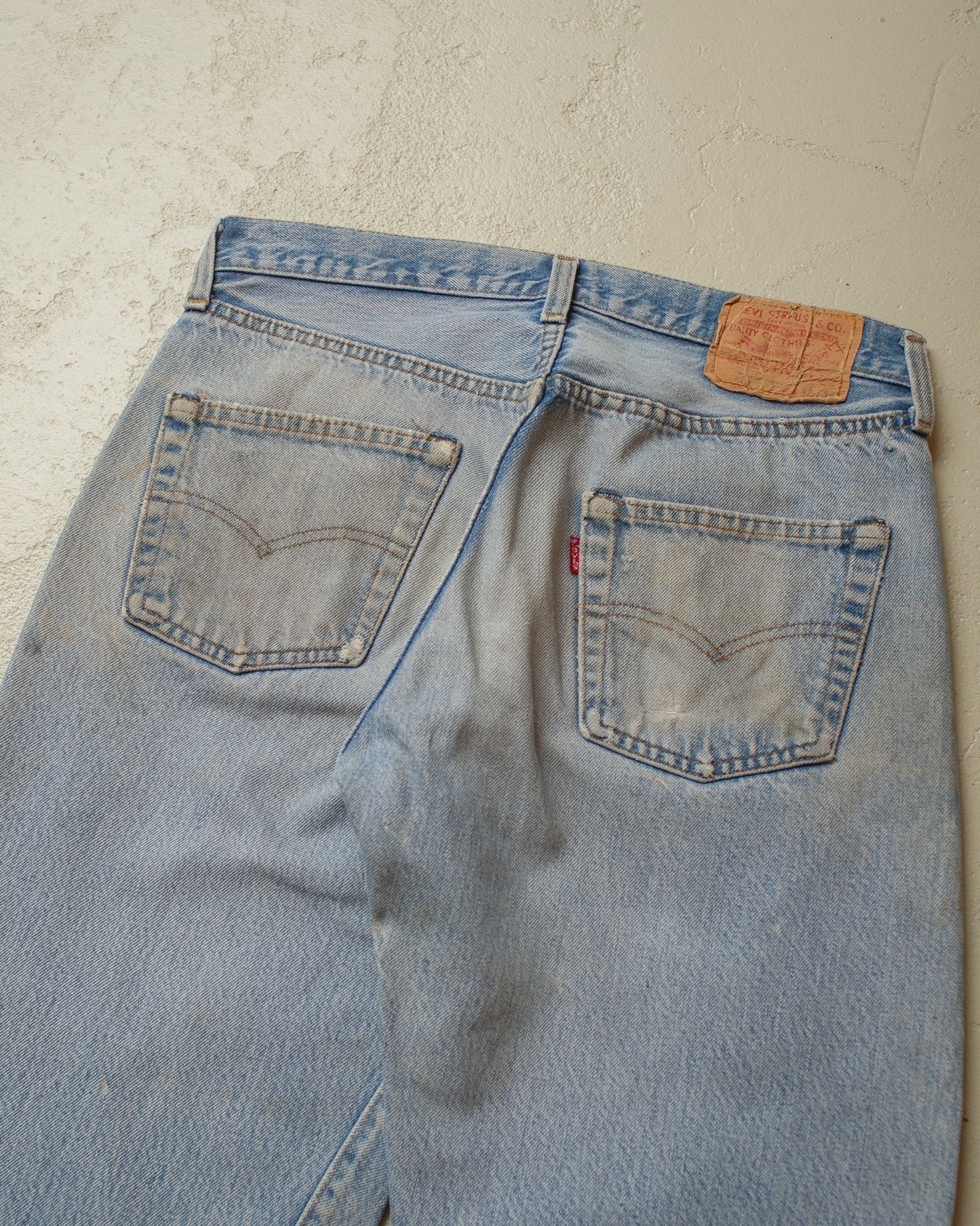 1982 Levi´s 501 Selvedge distressed Jeans blue - W30 L31