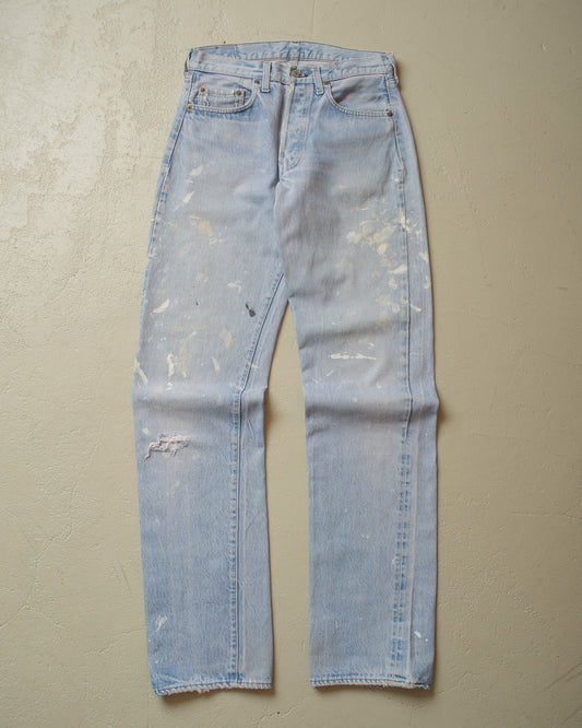1983 Levi´s 501 Selvedge repaired Jeans blue - W31 L35