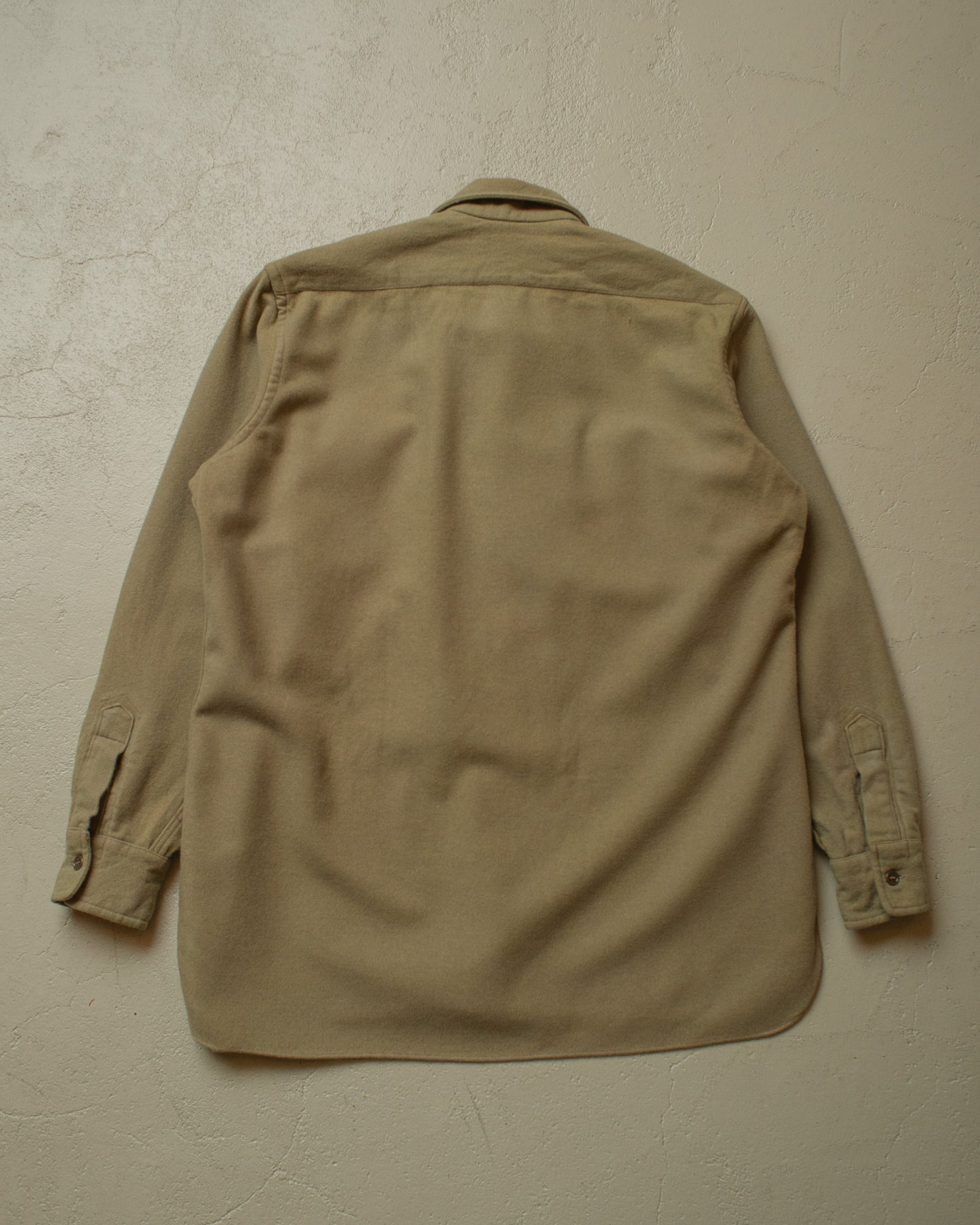 1940s Womens US Army Wool Shirt (Gas Flaps) khaki - M/L