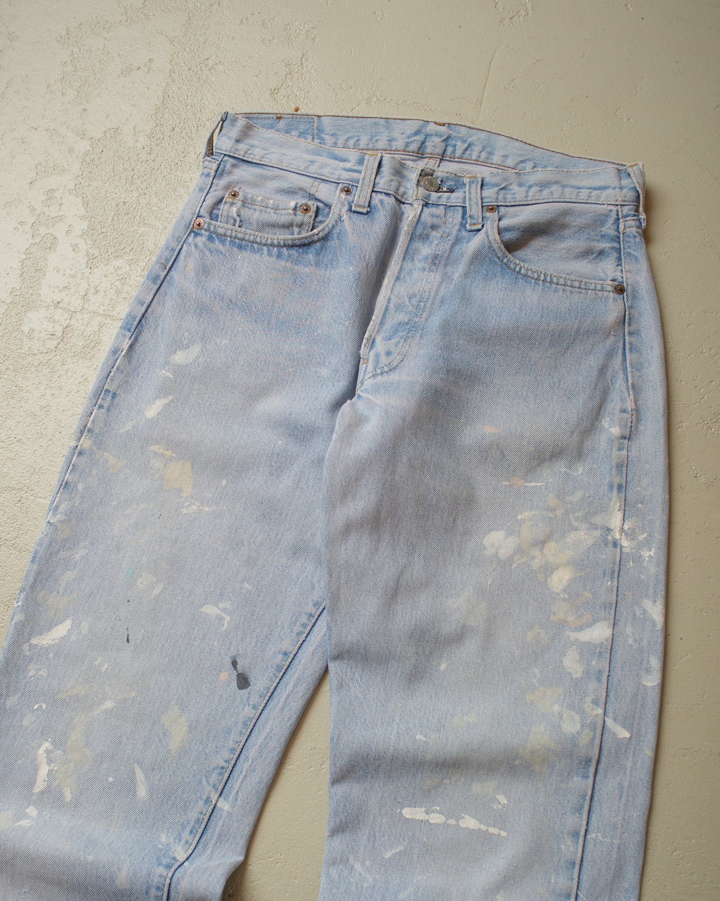 1983 Levi´s 501 Selvedge repaired Jeans blue - W31 L35