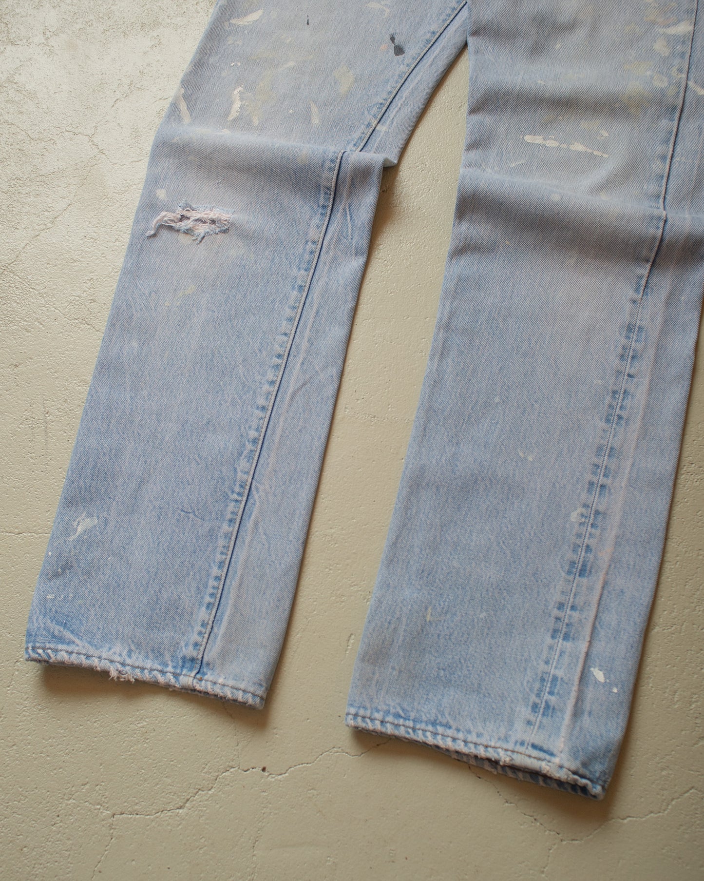 1983 Levi´s 501 Selvedge repaired Jeans blue - W31 L35