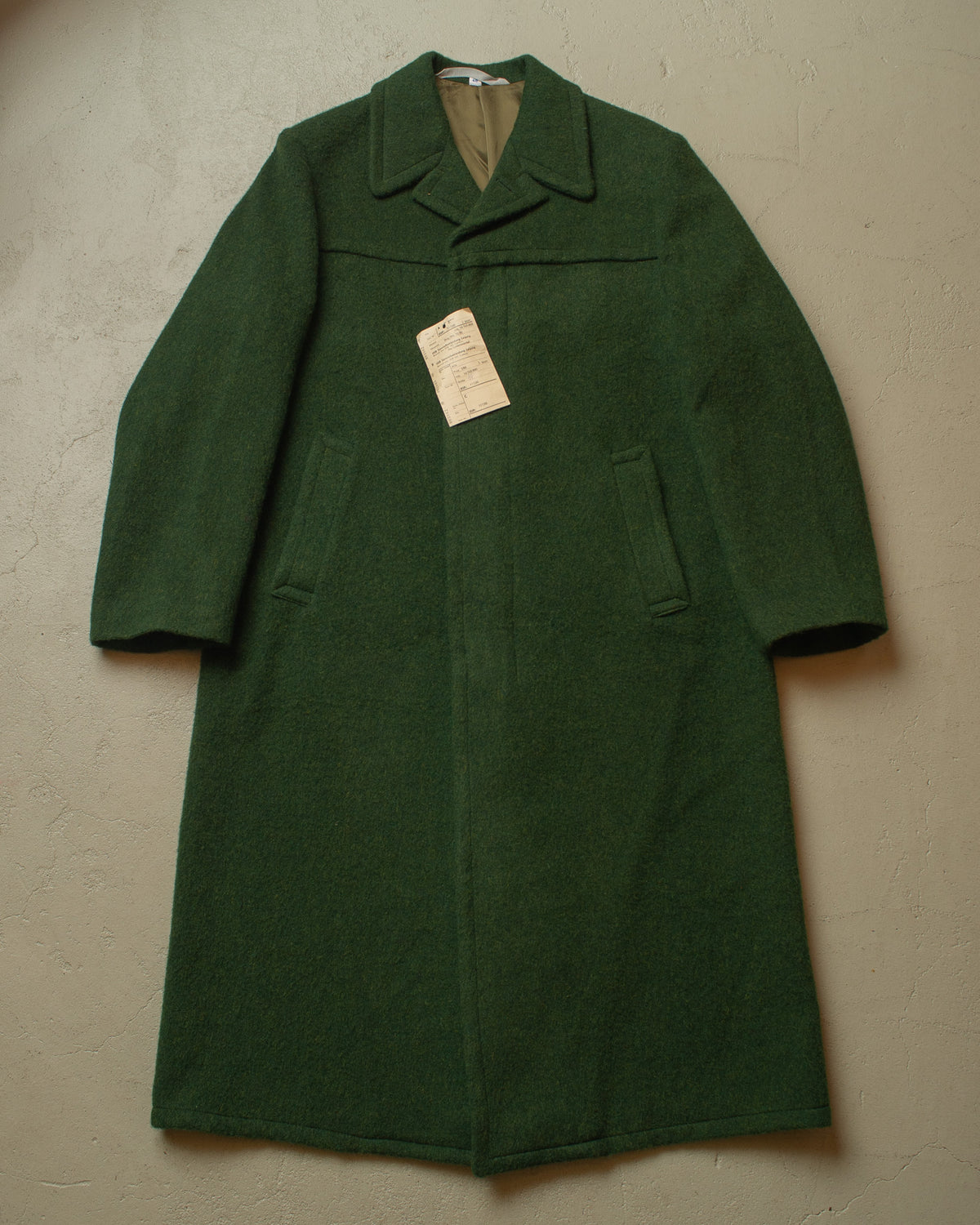 1980s Deadstock East German "Loden" Wool Coat green - L