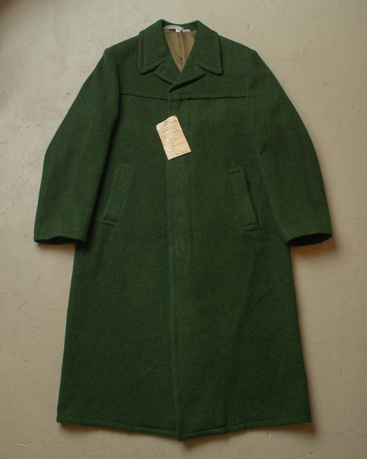 1980s Deadstock East German "Loden" Wool Coat green - L