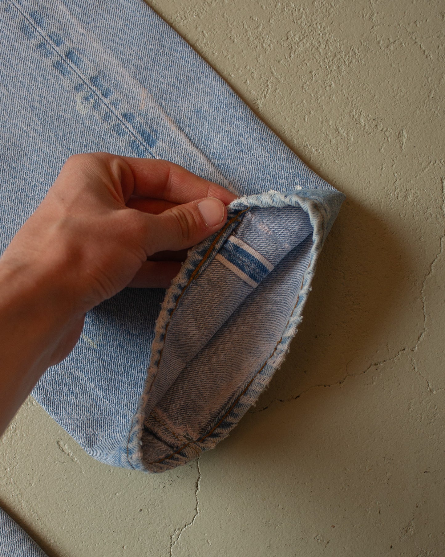 1983 Levi´s 501 Selvedge repaired Jeans blue - W31 L35