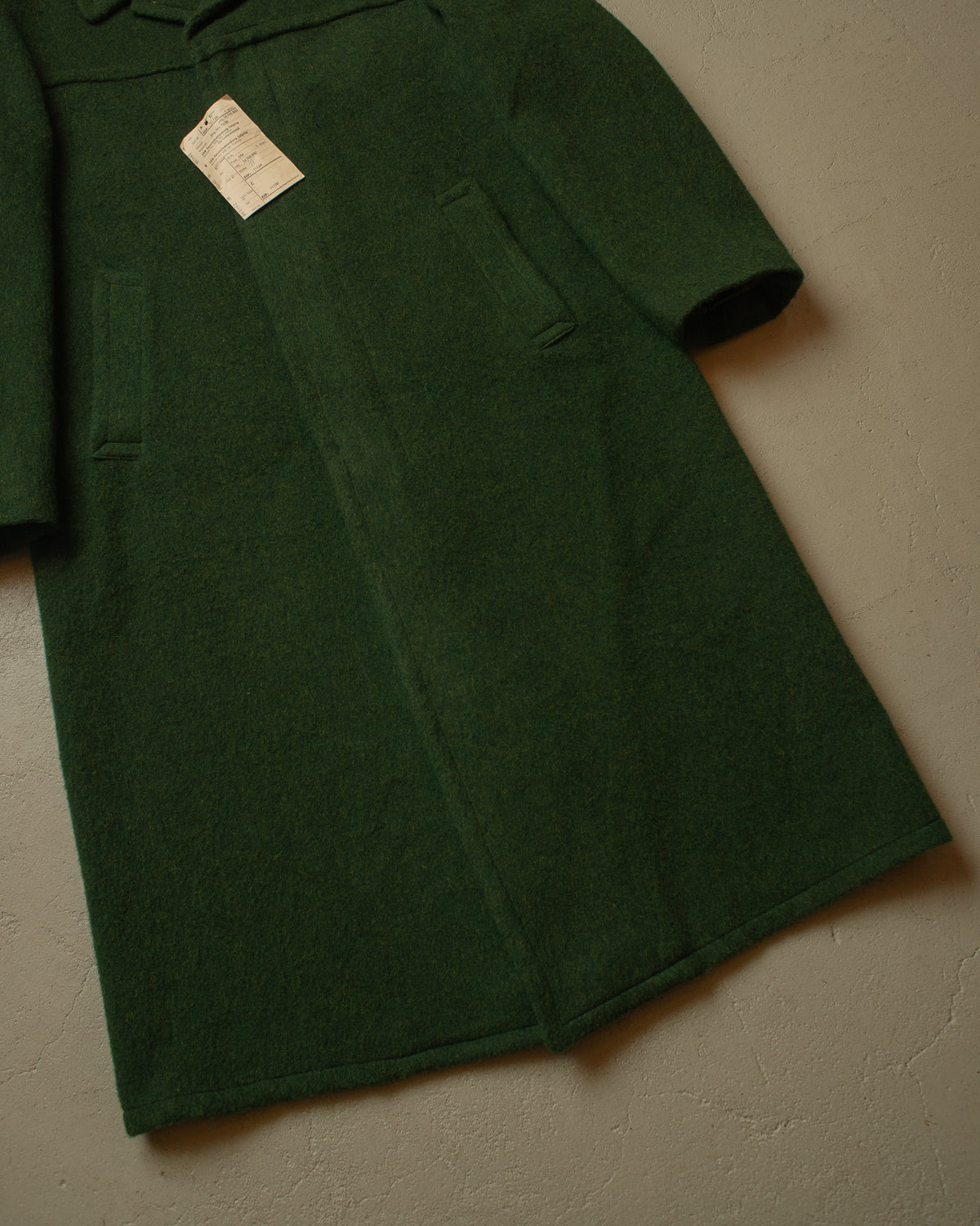 1980s Deadstock East German "Loden" Wool Coat green - L