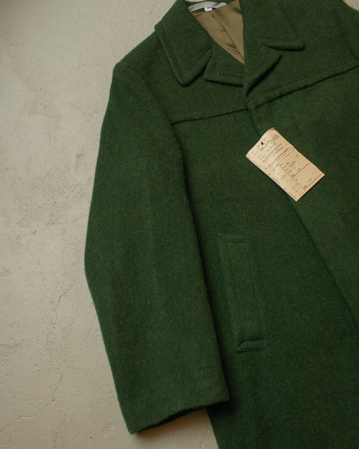 1980s Deadstock East German "Loden" Wool Coat green - L