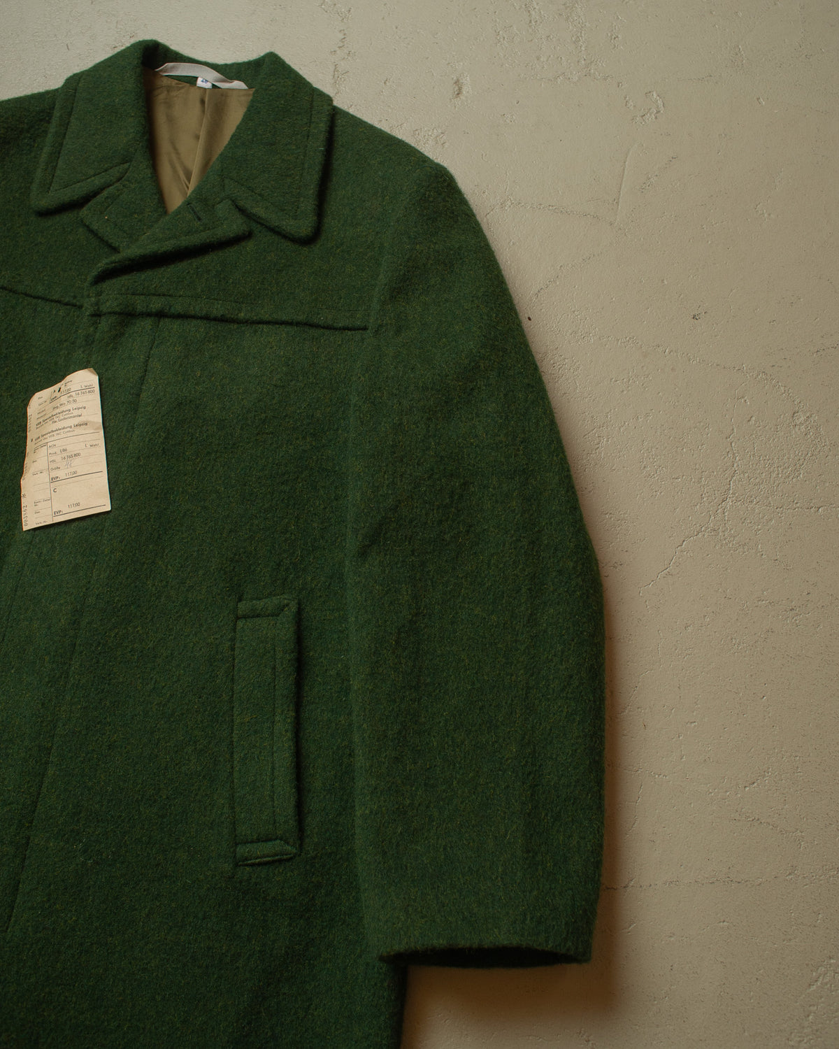 1980s Deadstock East German "Loden" Wool Coat green - L