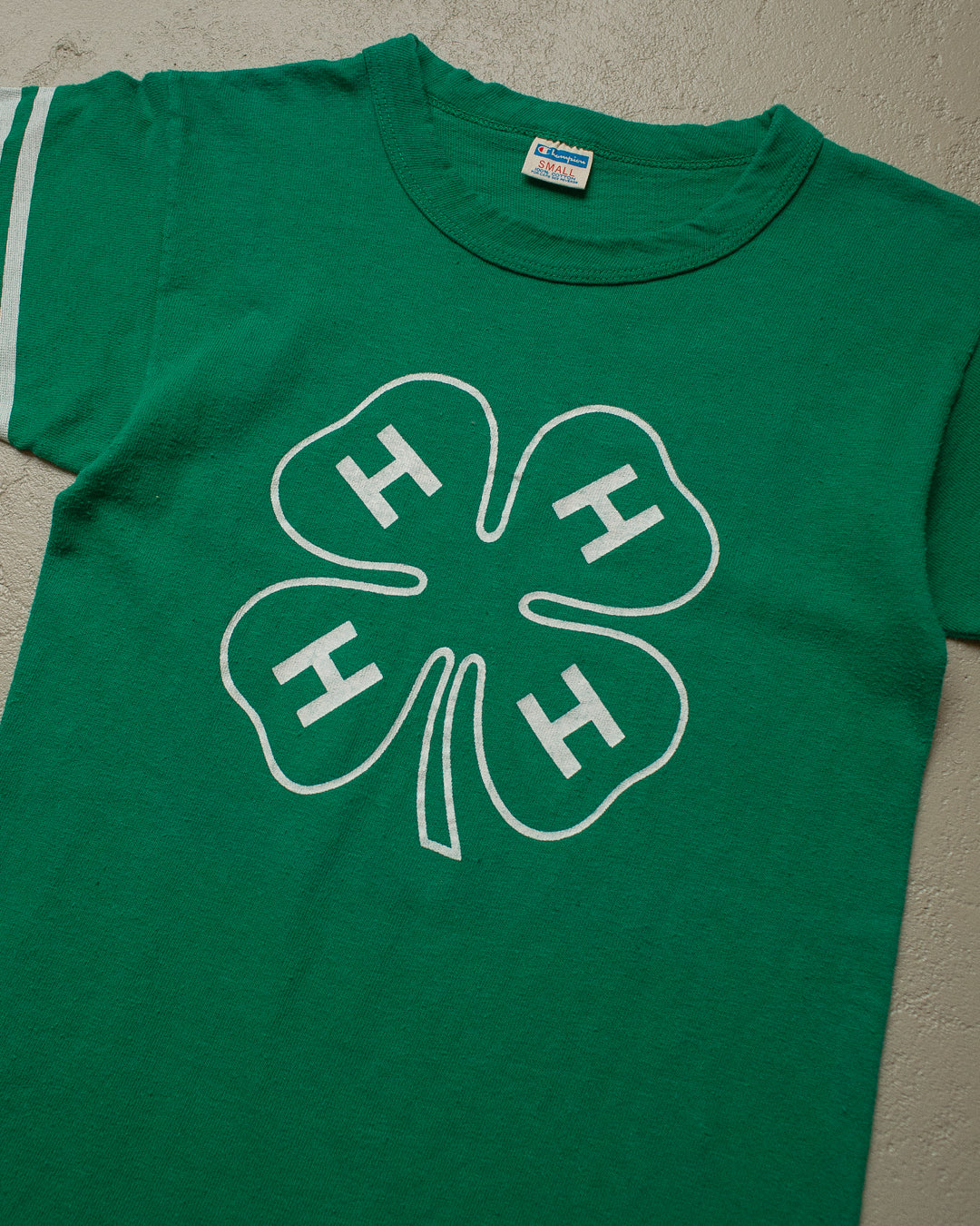 70s Champion College T-shirt green - XS