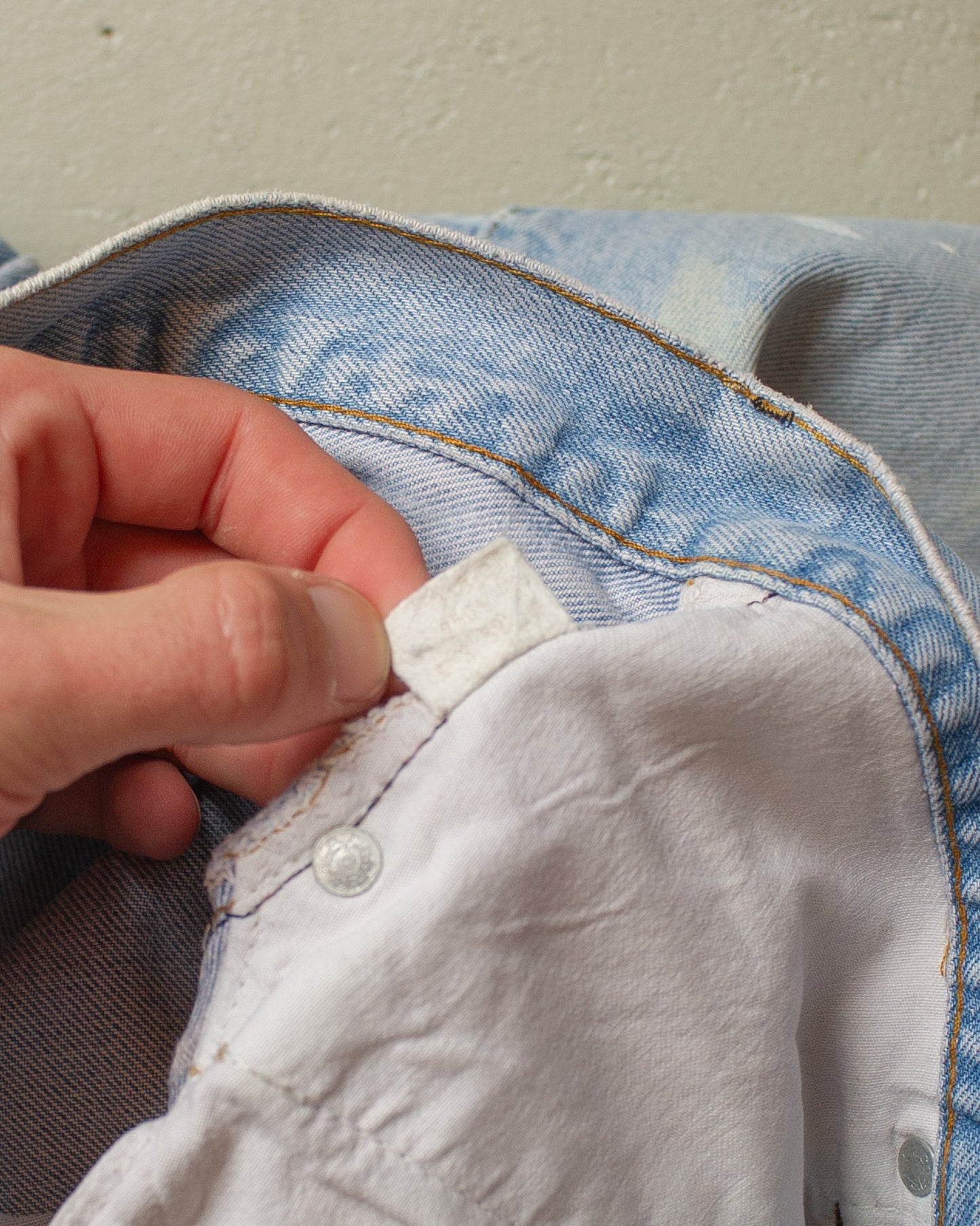 1983 Levi´s 501 Selvedge repaired Jeans blue - W31 L35