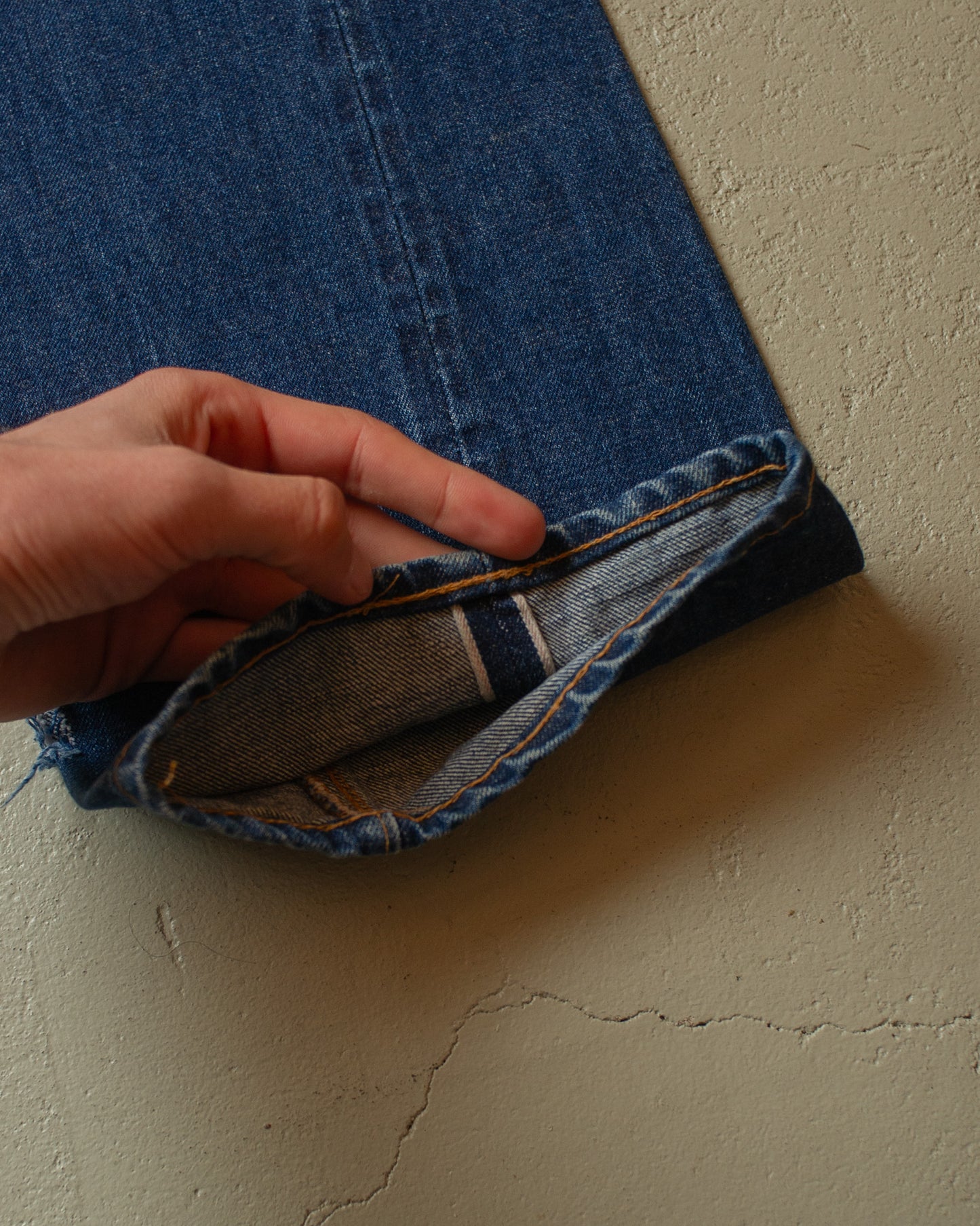 1974 Levi´s 505 Selvedge Jeans navyblue - W38 L32
