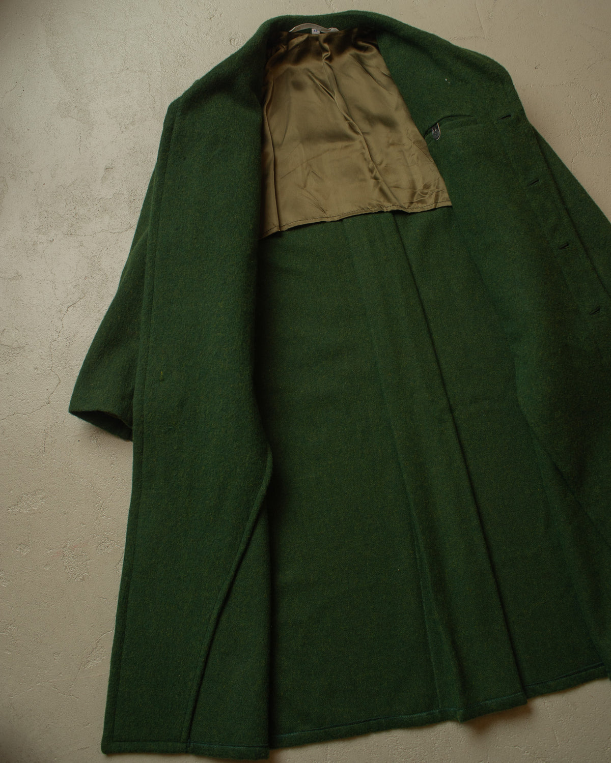 1980s Deadstock East German "Loden" Wool Coat green - L