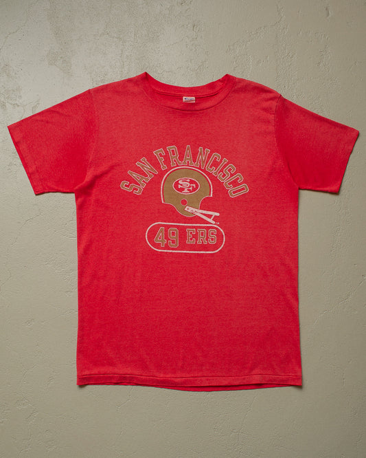 80s Champion 49ers T-shirt red - L