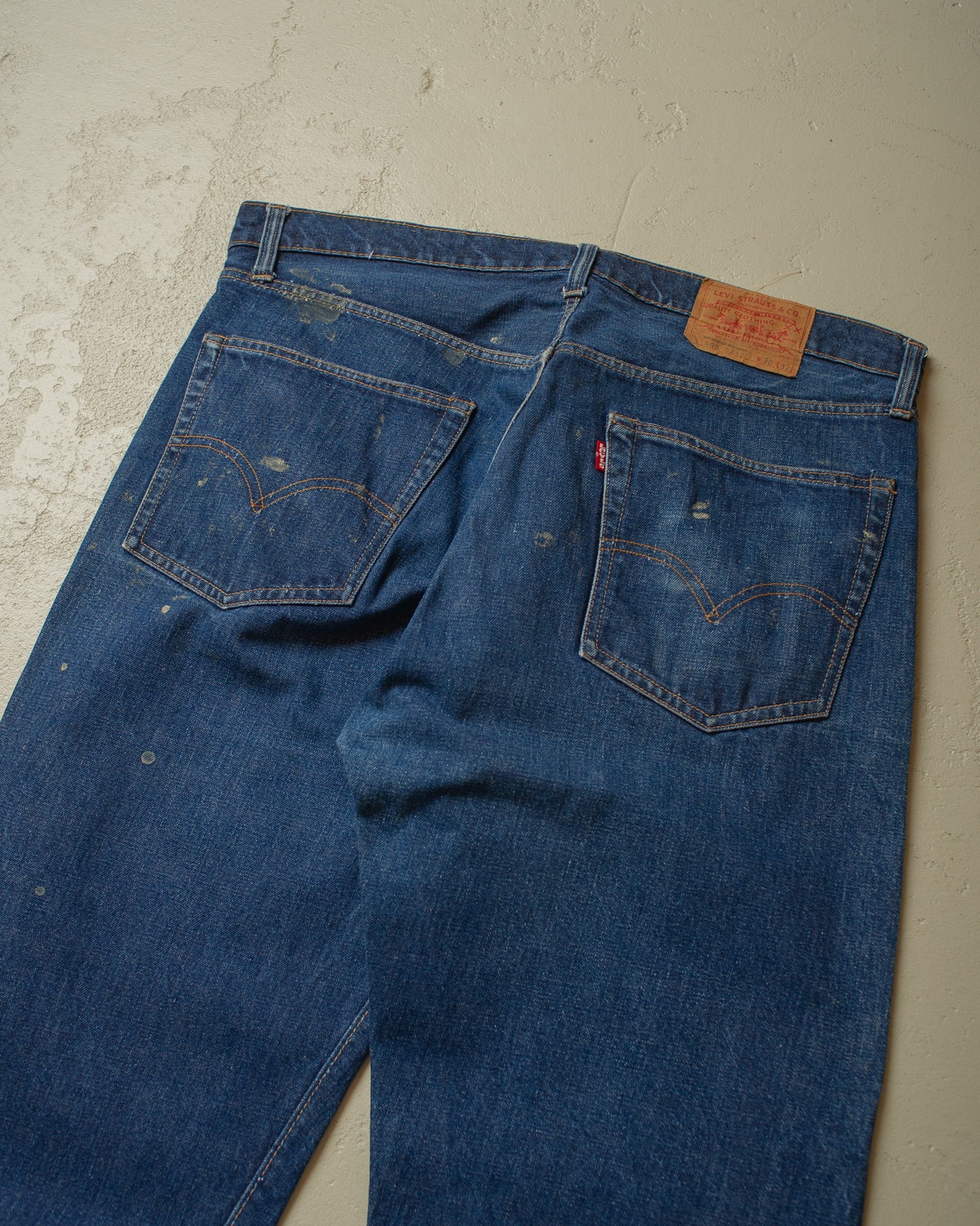 1974 Levi´s 505 Selvedge Jeans navyblue - W38 L32