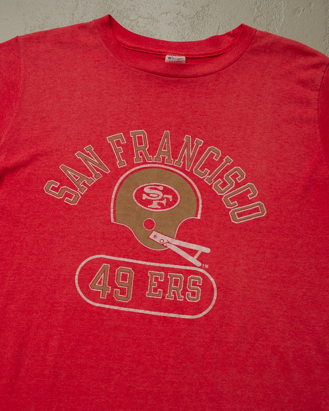 80s Champion 49ers T-shirt red - L