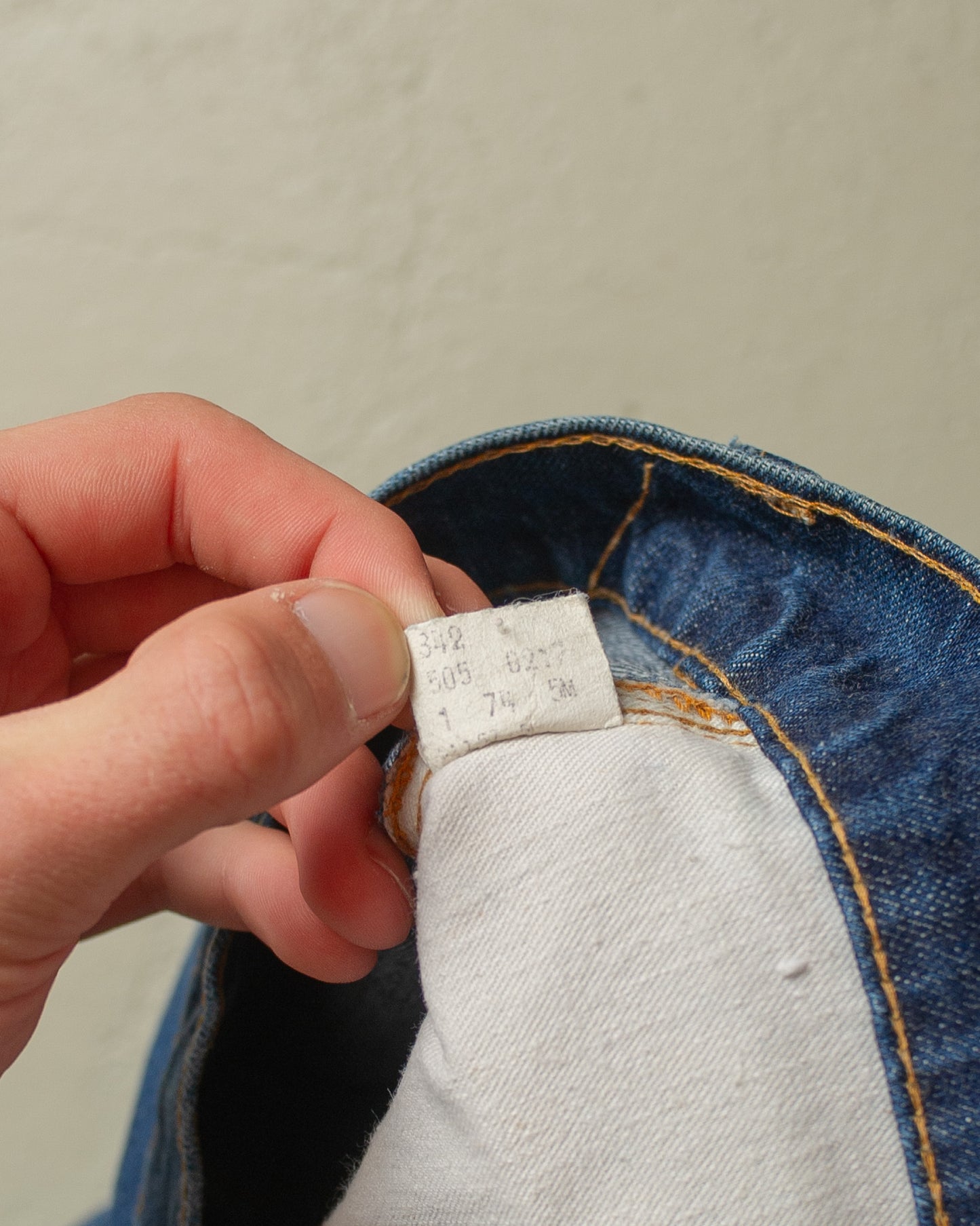1974 Levi´s 505 Selvedge Jeans navyblue - W38 L32