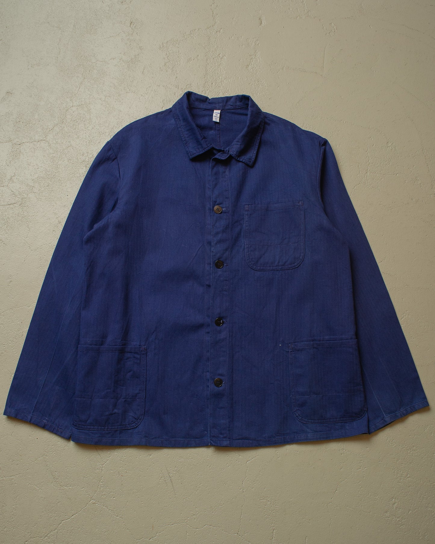 1960s/70s unworn Work Jacket blue - XXL