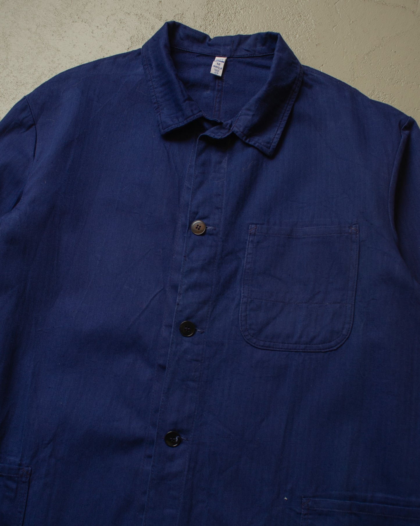 1960s/70s unworn Work Jacket blue - XXL