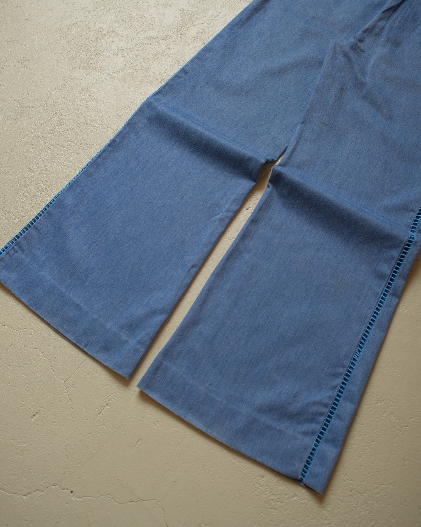 1970´s Embroidered Bellbottom Pants blue - W27 L31