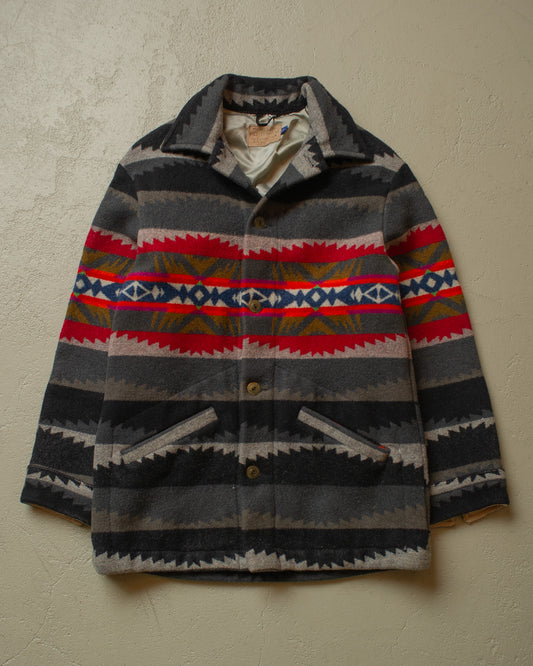 1970s/80s Womens Pendleton Aztec Wool Jacket - M