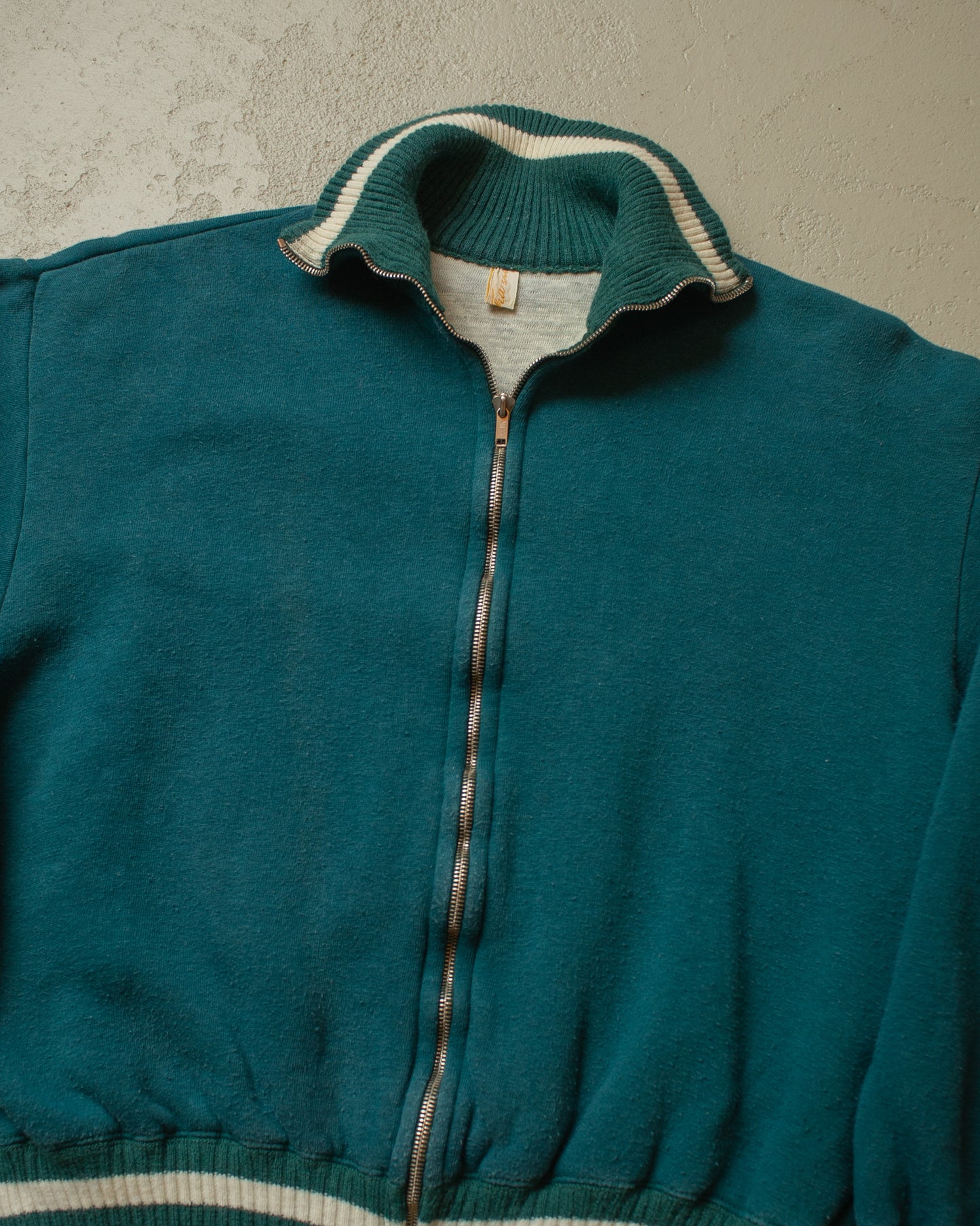 1950s German Two Tone lined Zip Sweatshirt Set - S