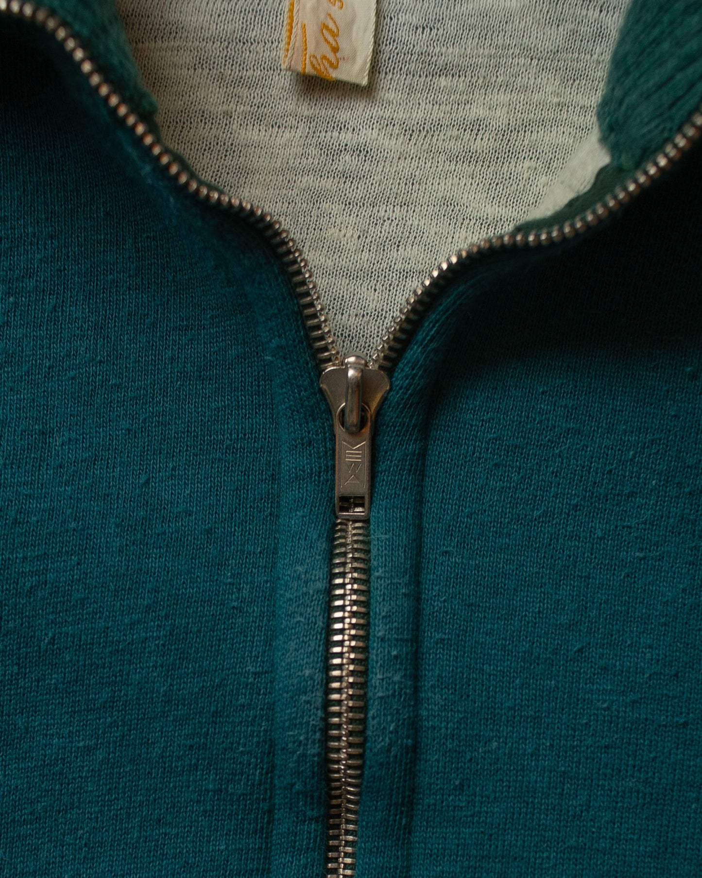 1950s German Two Tone lined Zip Sweatshirt Set - S