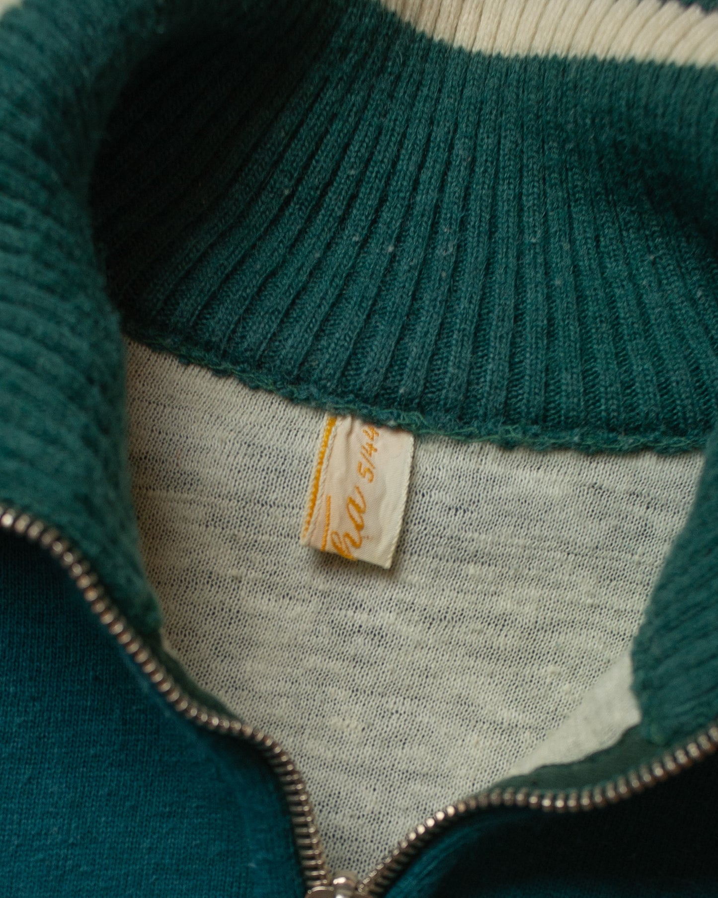 1950s German Two Tone lined Zip Sweatshirt Set - S