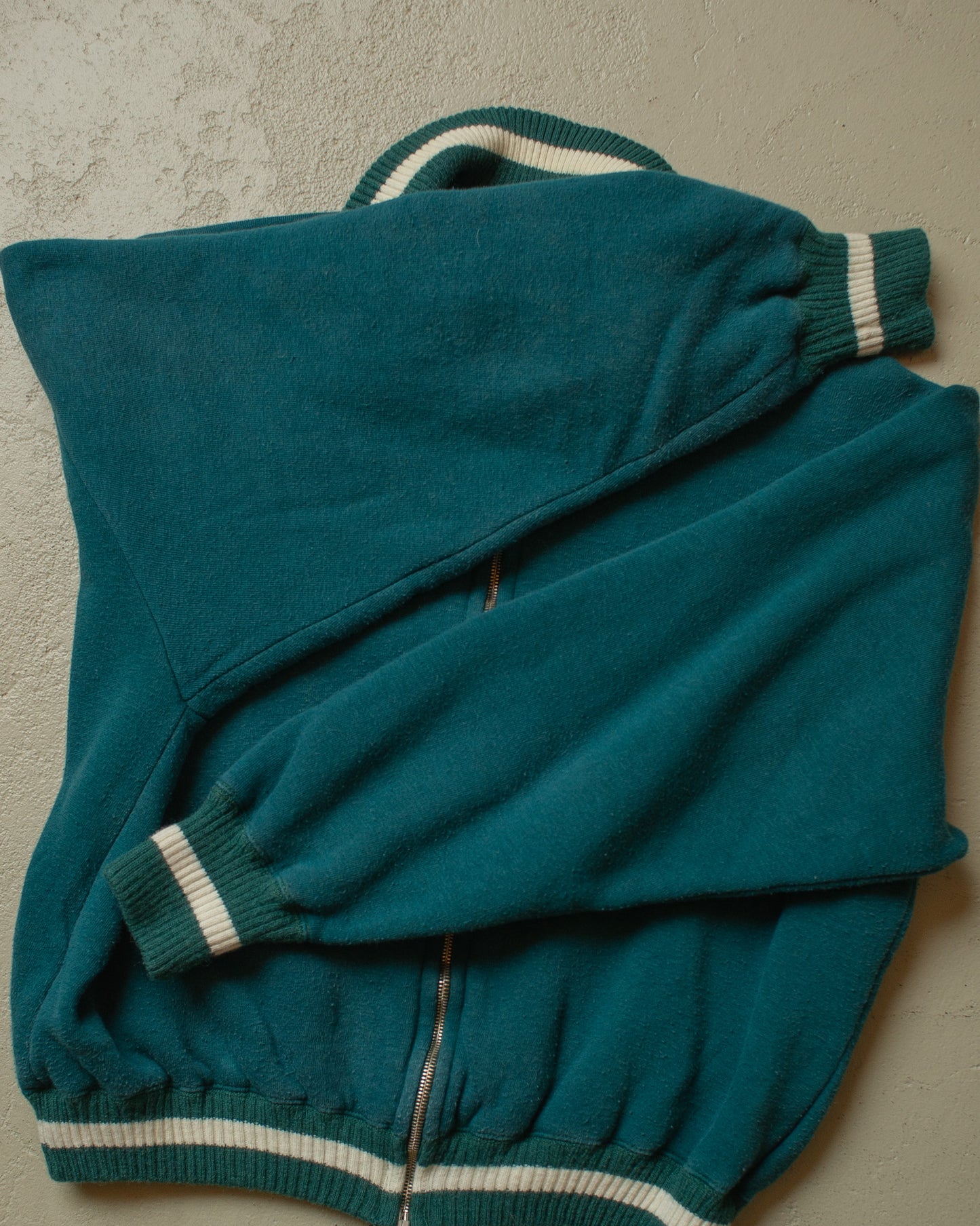 1950s German Two Tone lined Zip Sweatshirt Set - S