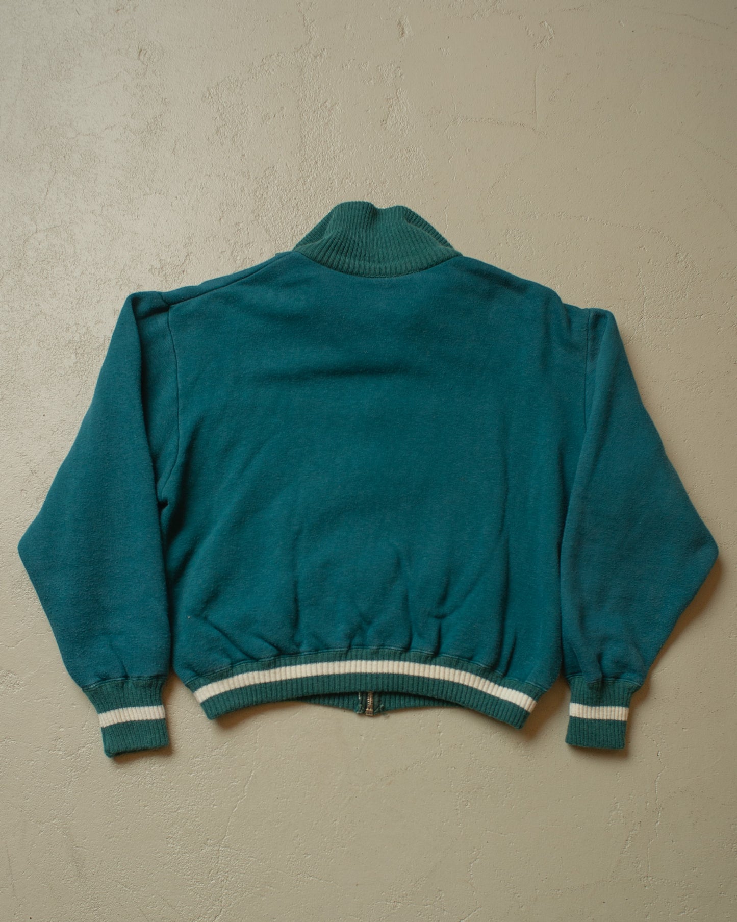 1950s German Two Tone lined Zip Sweatshirt Set - S