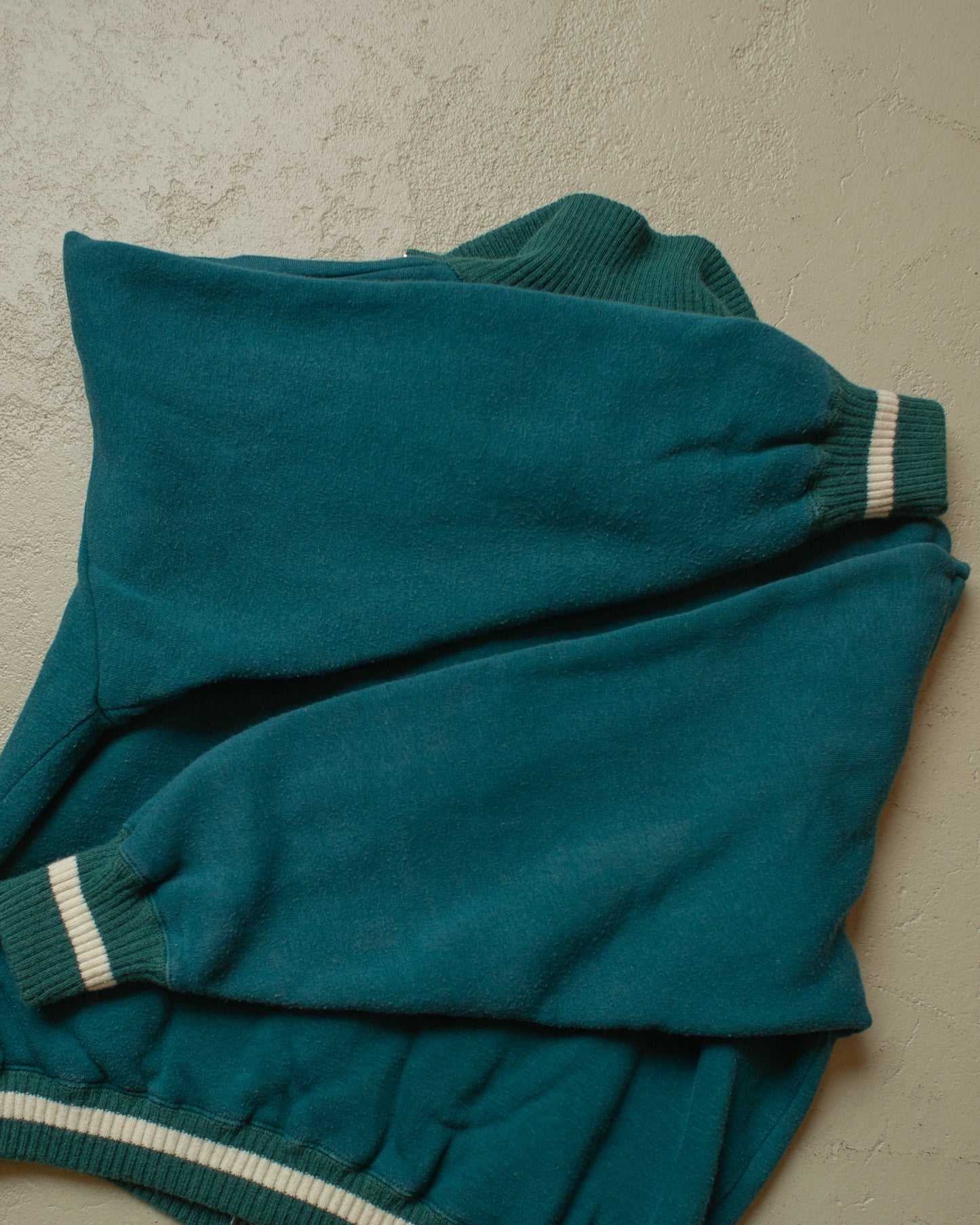 1950s German Two Tone lined Zip Sweatshirt Set - S