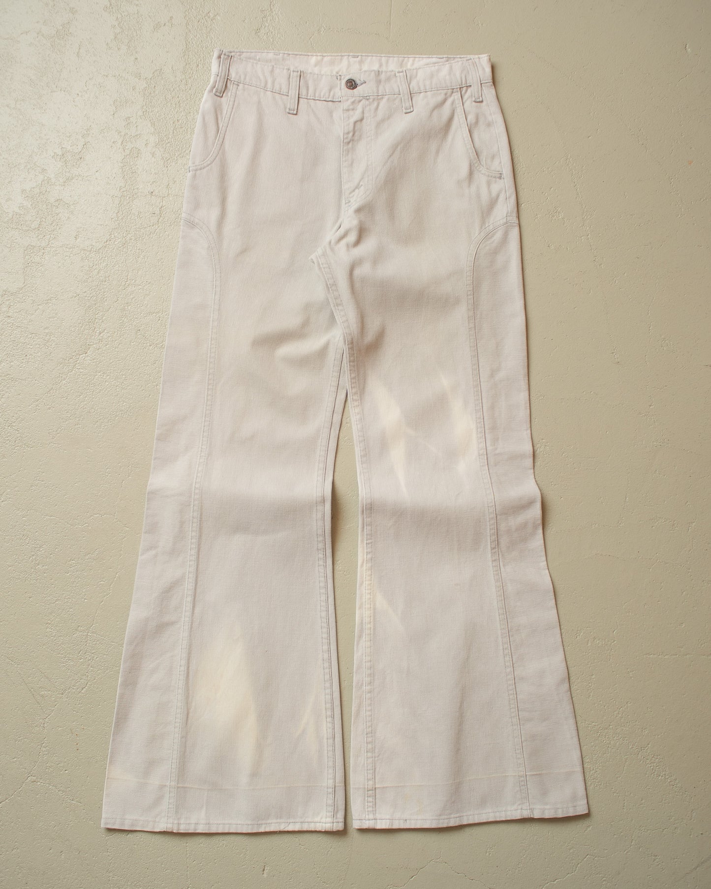 1970s Levi´s Faded Flared Pants beige - W32 L32
