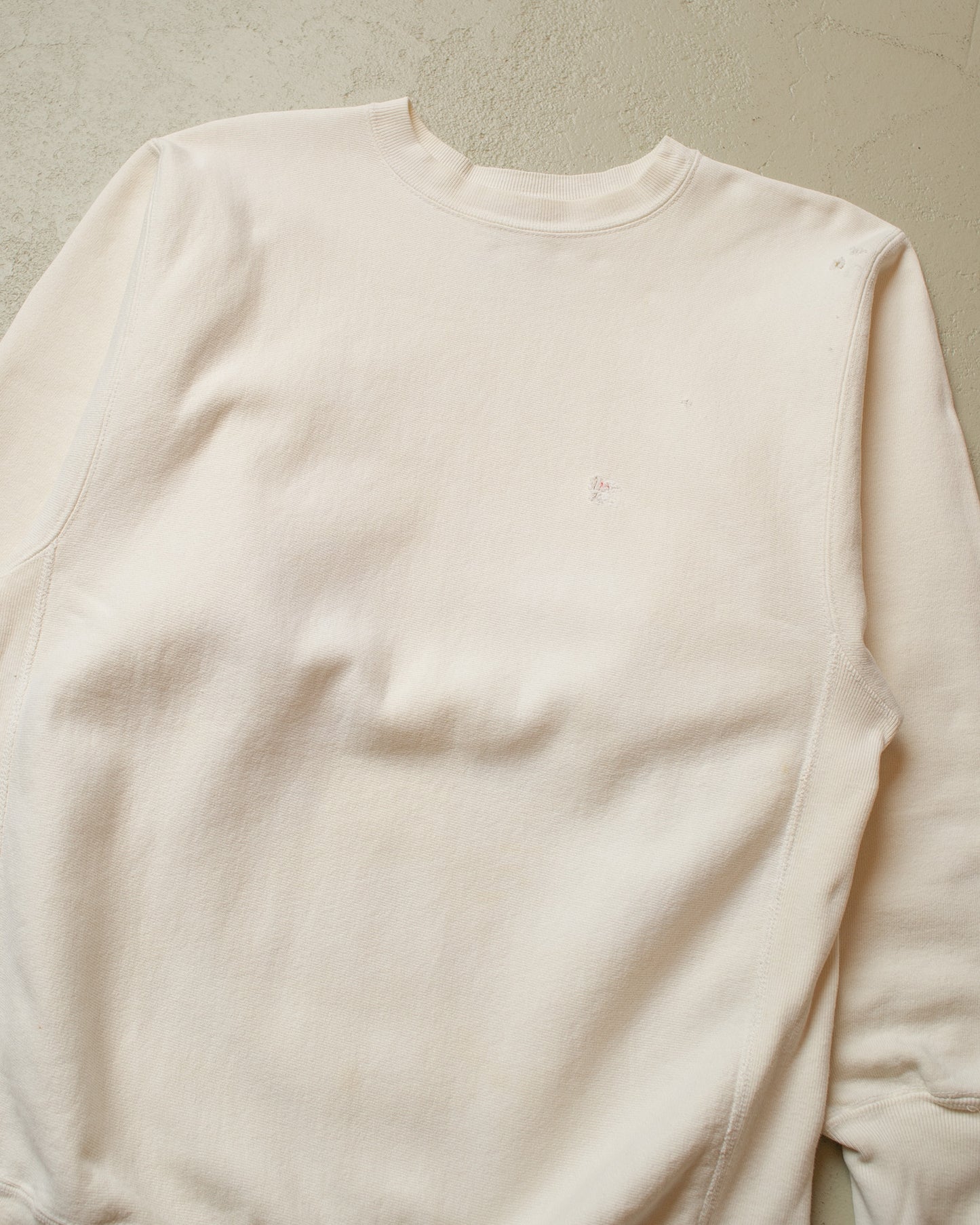1990s Champion No Logo Reverse Weave Sweatshirt creme - L/XL