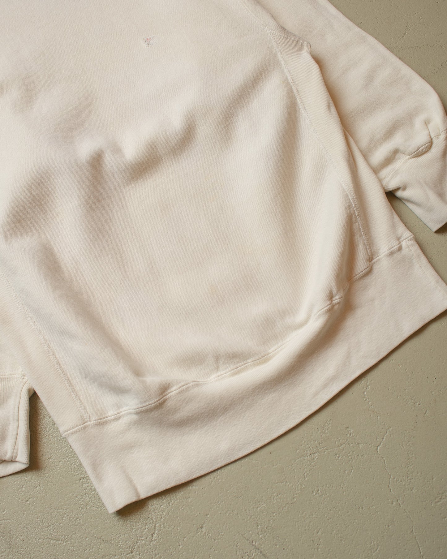 1990s Champion No Logo Reverse Weave Sweatshirt creme - L/XL