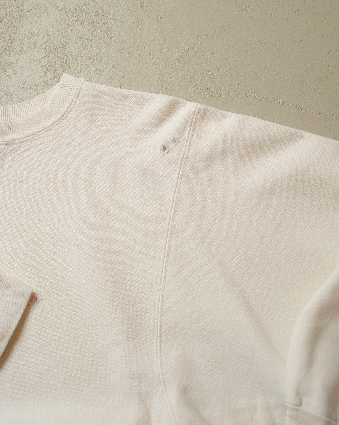 1990s Champion No Logo Reverse Weave Sweatshirt creme - L/XL