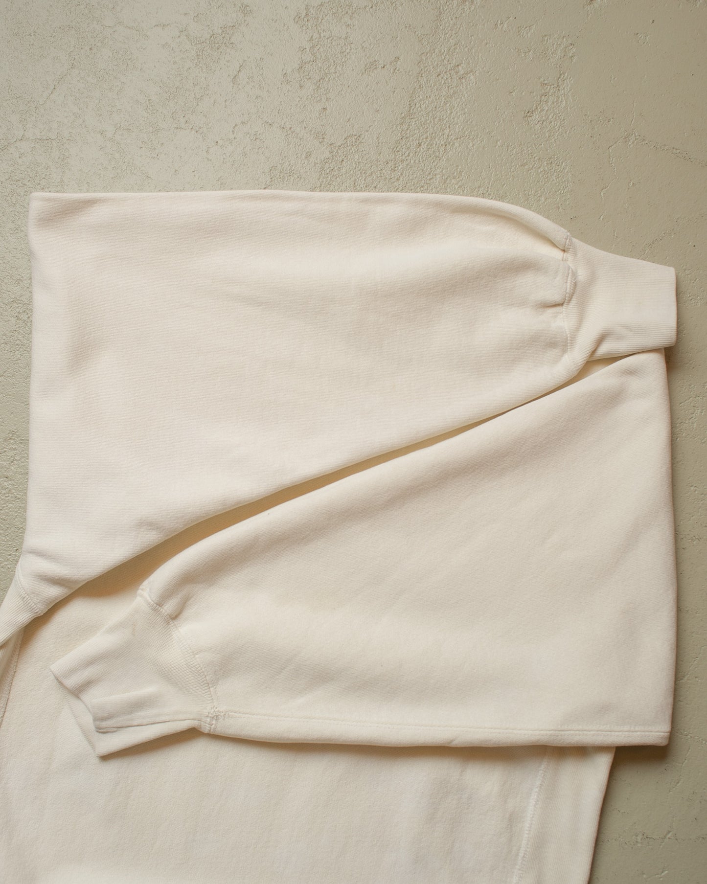 1990s Champion No Logo Reverse Weave Sweatshirt creme - L/XL