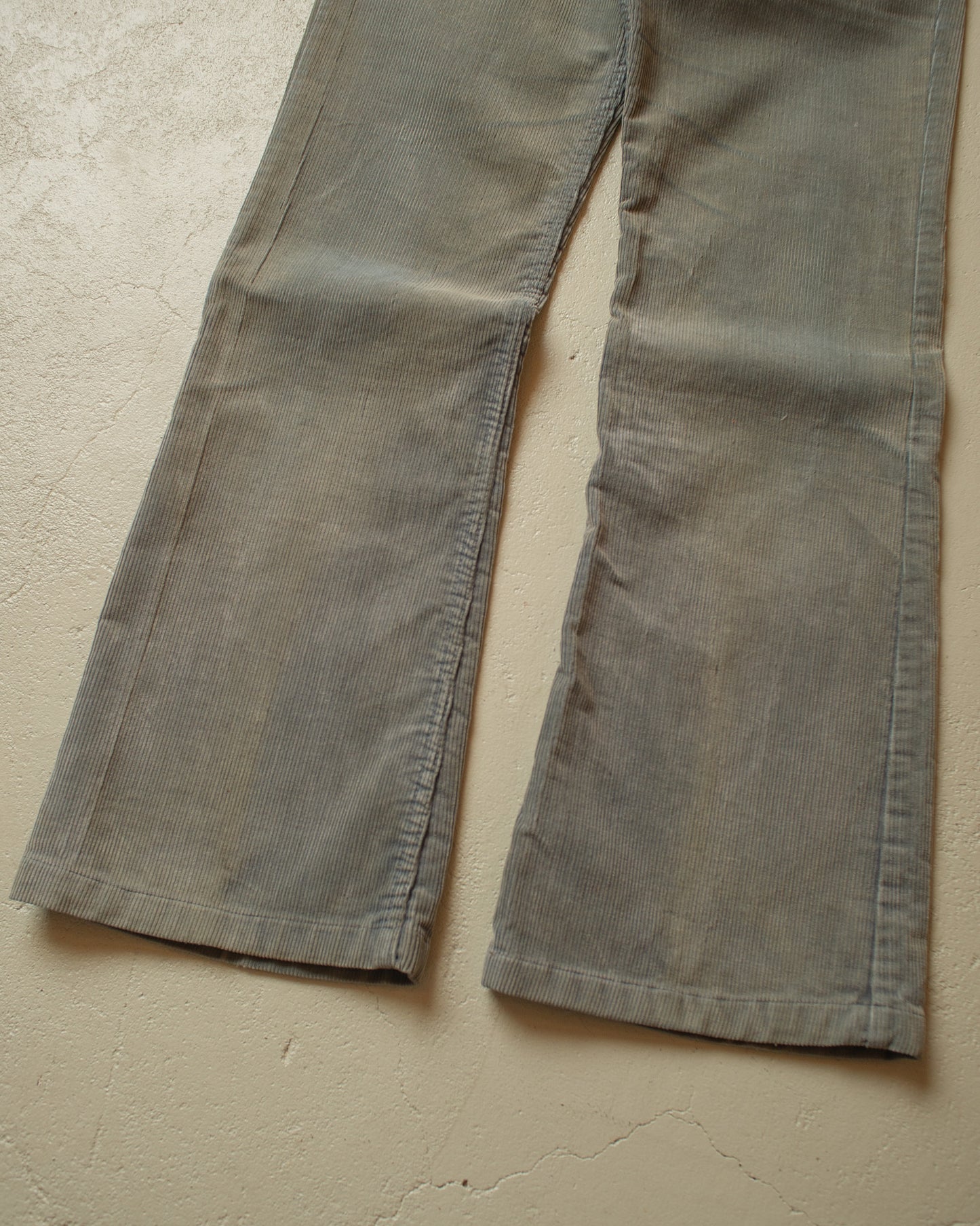 1970s Levi´s Flared Corduroy Mud Wash Pants grey - W29 L31
