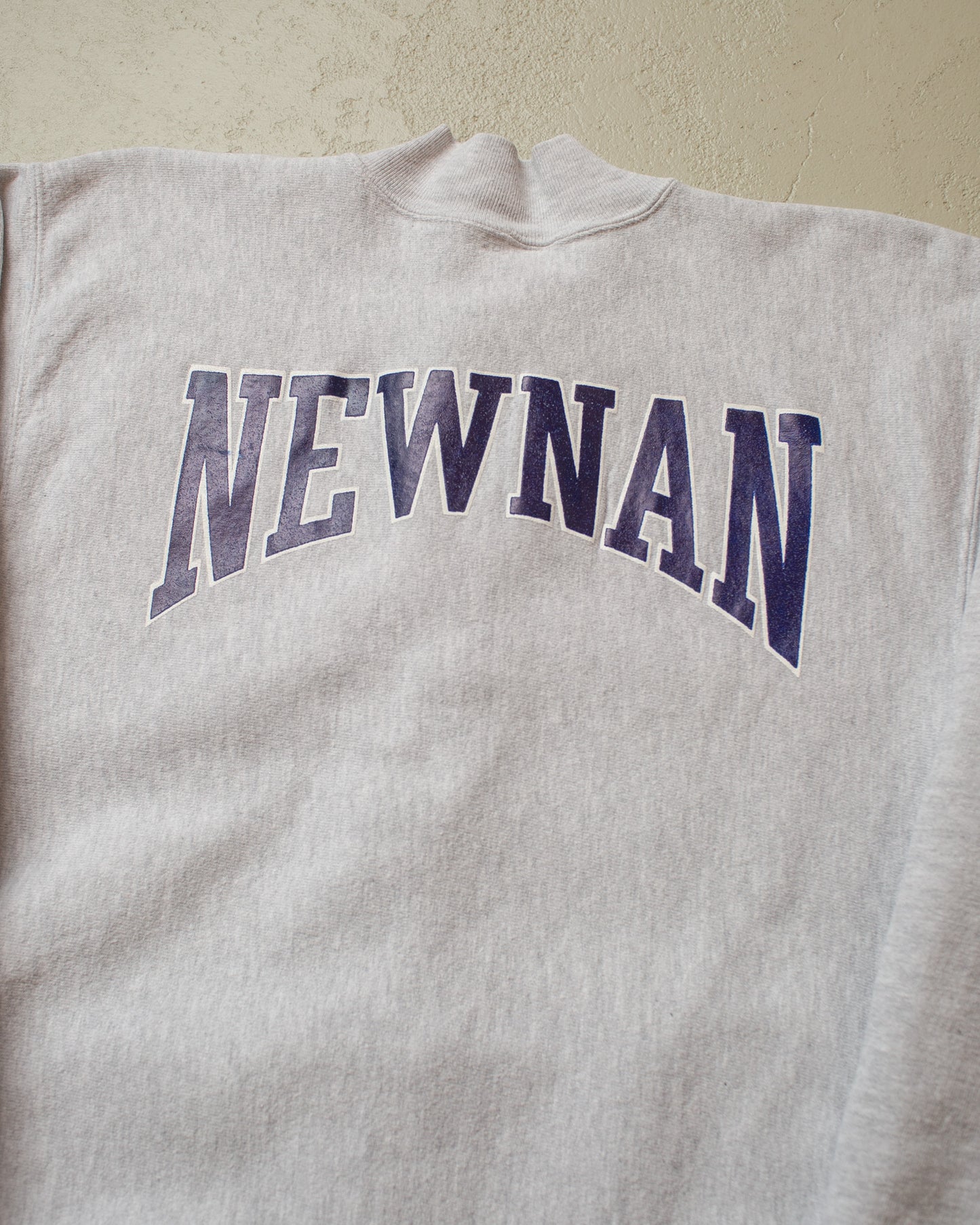 1990s Champion High School Button Reverse Weave Sweatshirt grey - L/XL