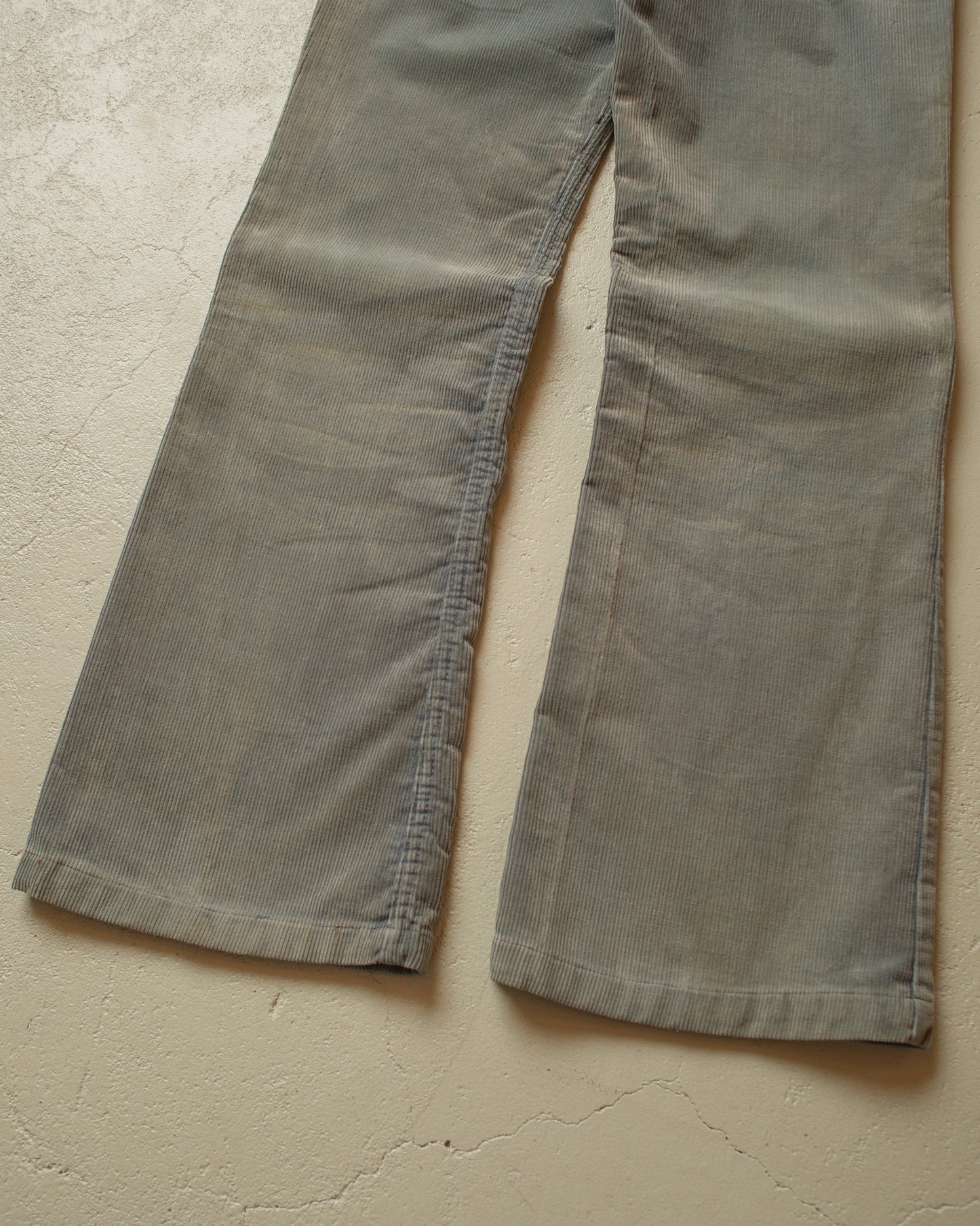 1970s Levi´s Flared Corduroy Mud Wash Pants grey - W29 L31